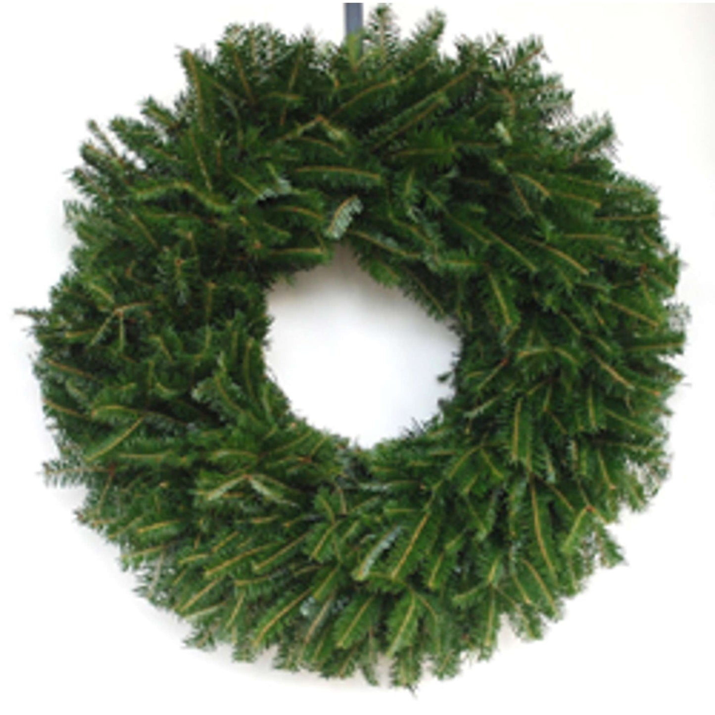 Live Hand-made 24 Inch Front Facing Wreath with Customizable Bow and Wreath.