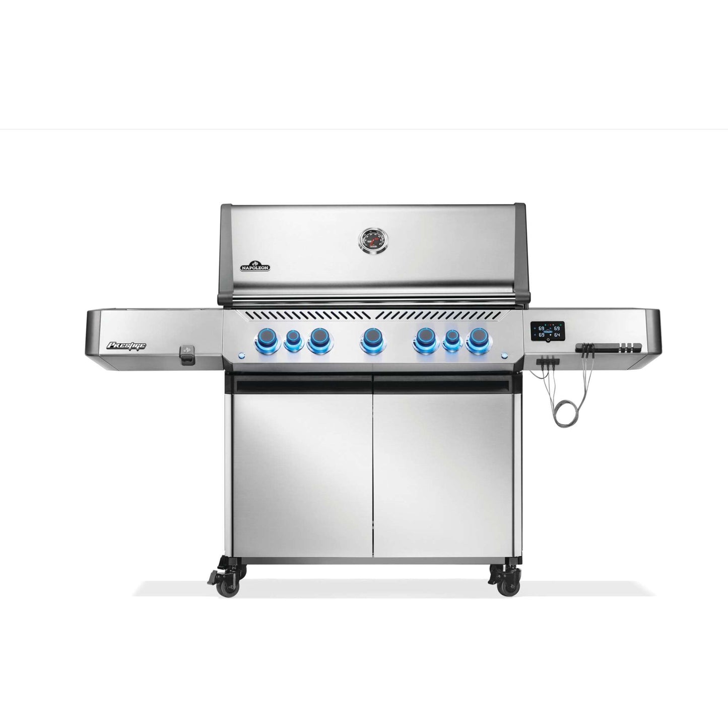 Prestige 665 RSIB Gas Grill with Infrared Side and Rear Burners in Stainless Steel