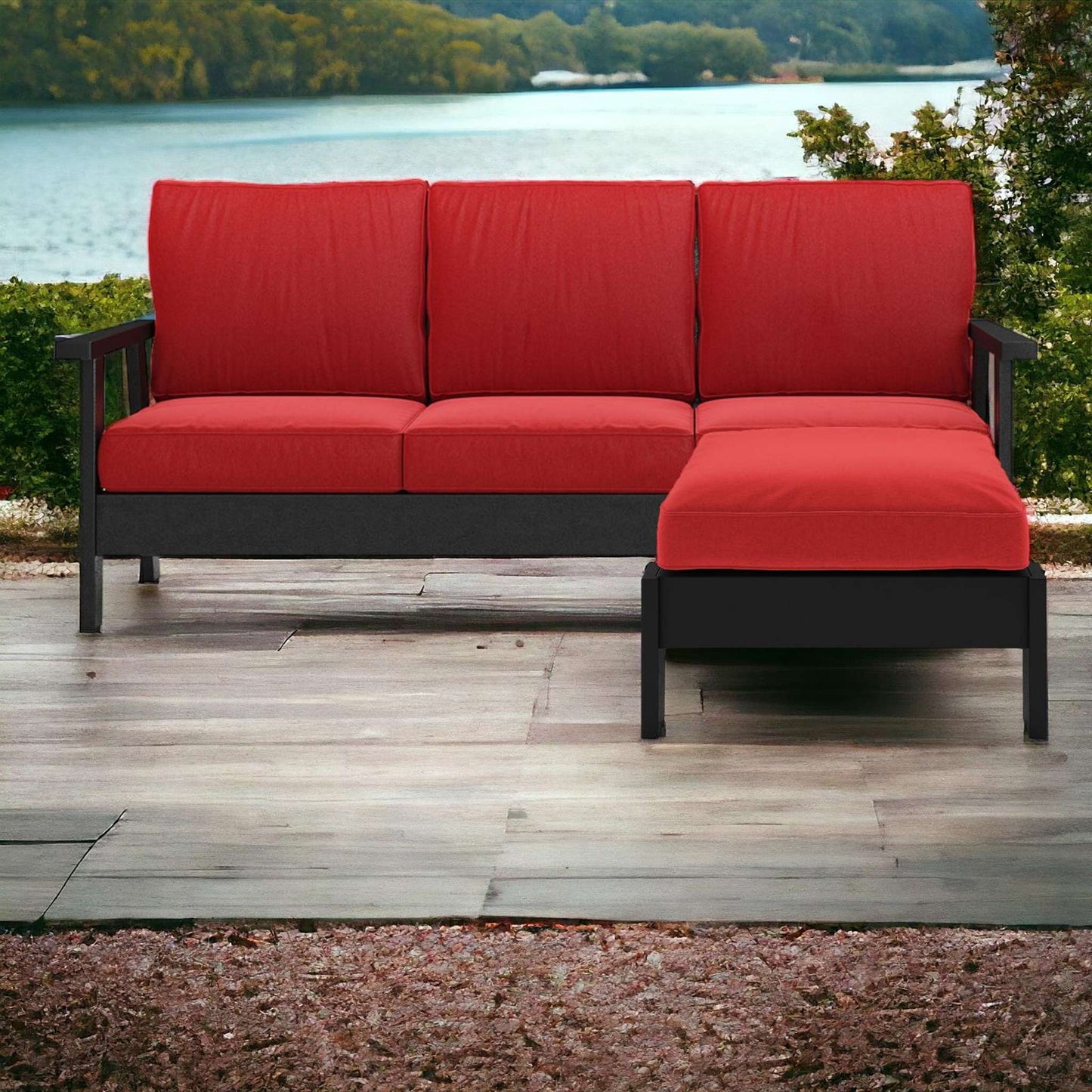 Hartwell Deep Seating Sofa with cushions