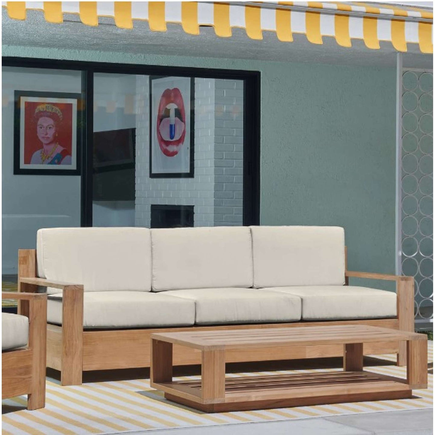 Qube Sofa with Cushions