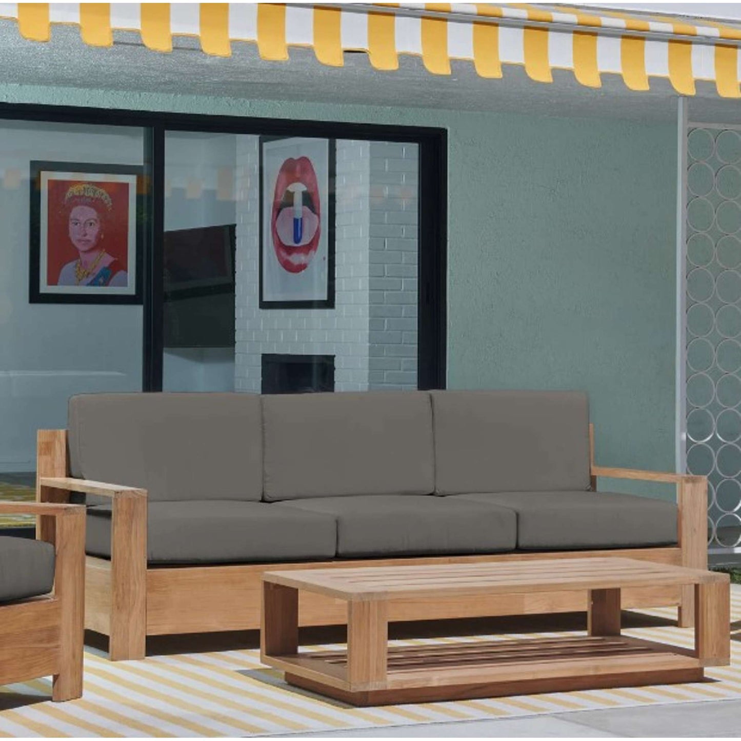 Qube Sofa with Cushions