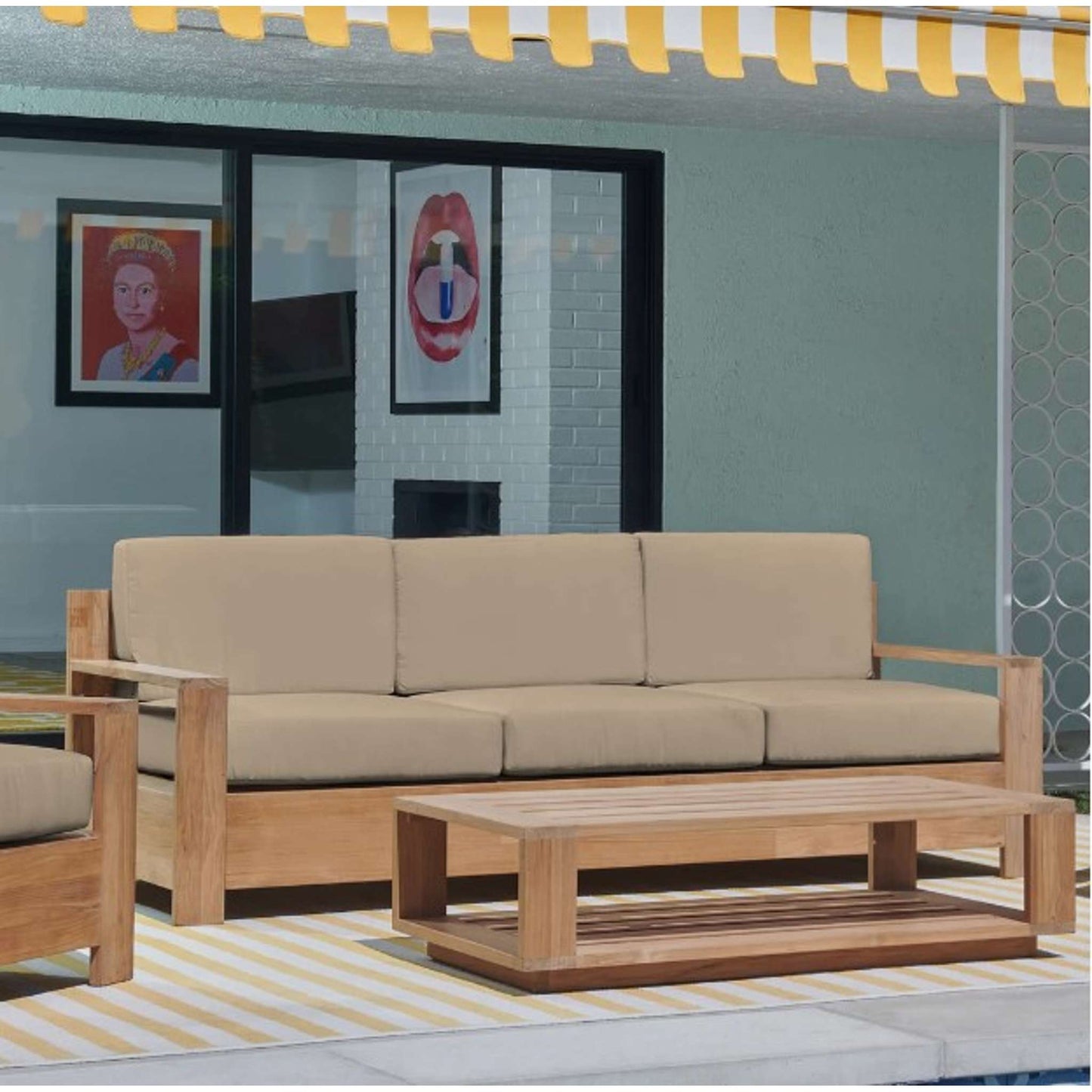 Qube Sofa with Cushions