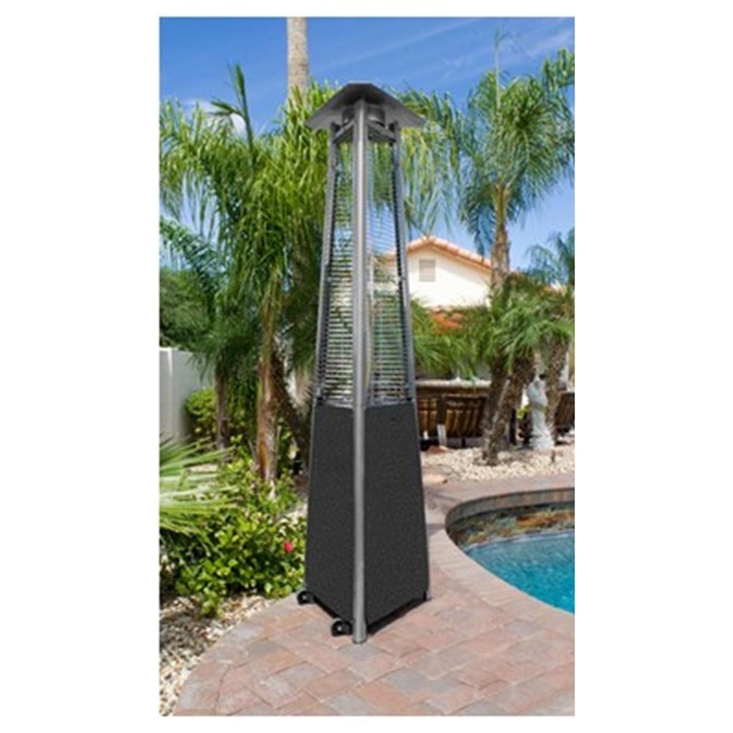 94 Inch Tall Tall Commercial Grade Glass Tube Heater, 42000 BTU's