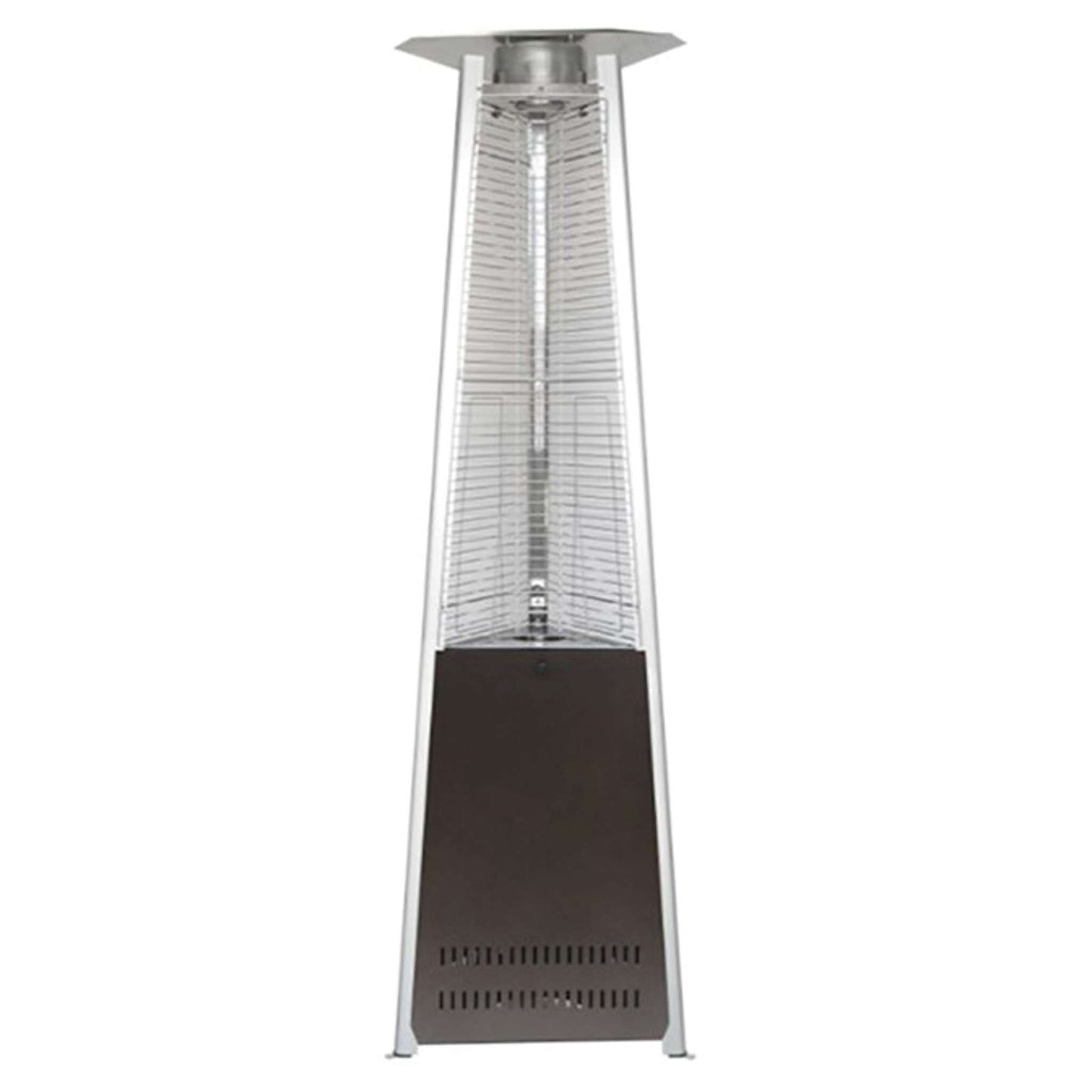 70 Inch Tall Compact Commercial Grade Propane Radiant Heat Glass Tube Outdoor Patio Heater