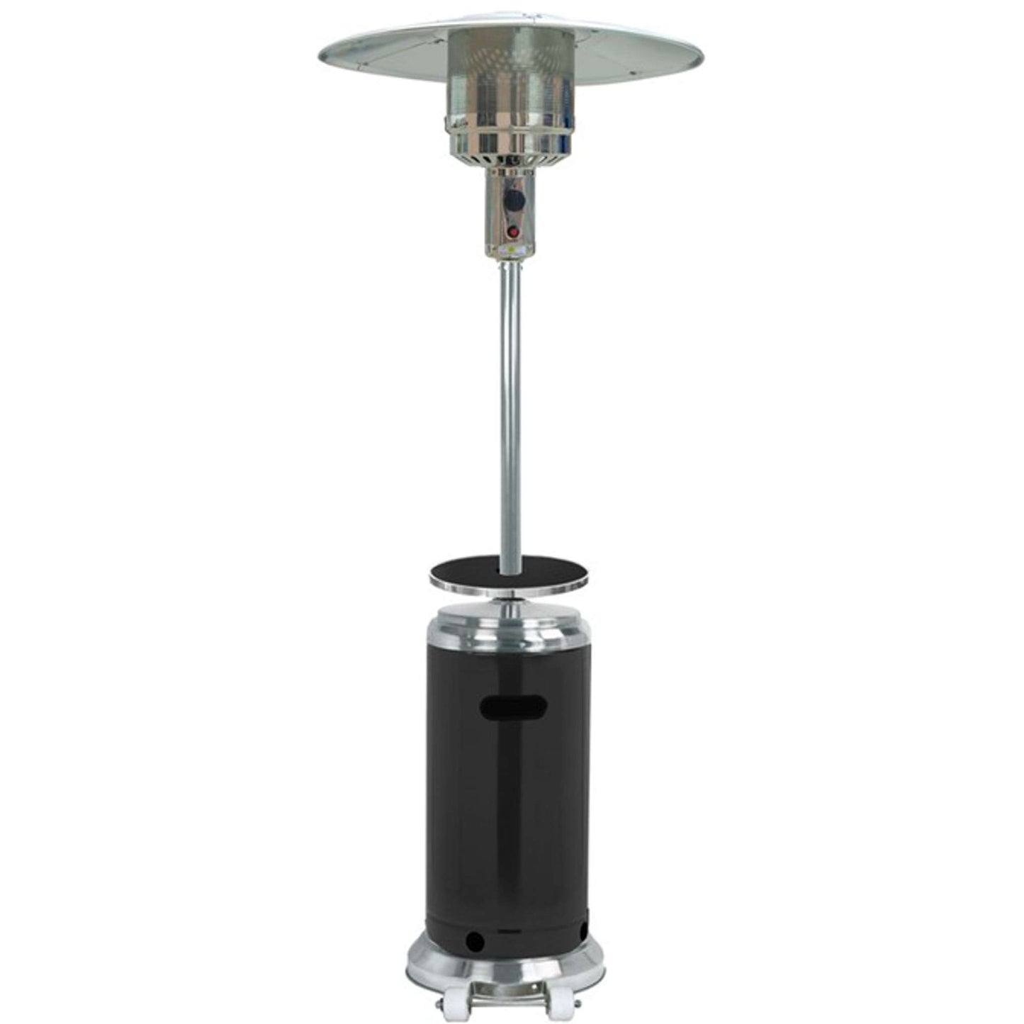 87 Inch Stainless Steel Propane Patio Heater with Table and Lower Color Customization Option