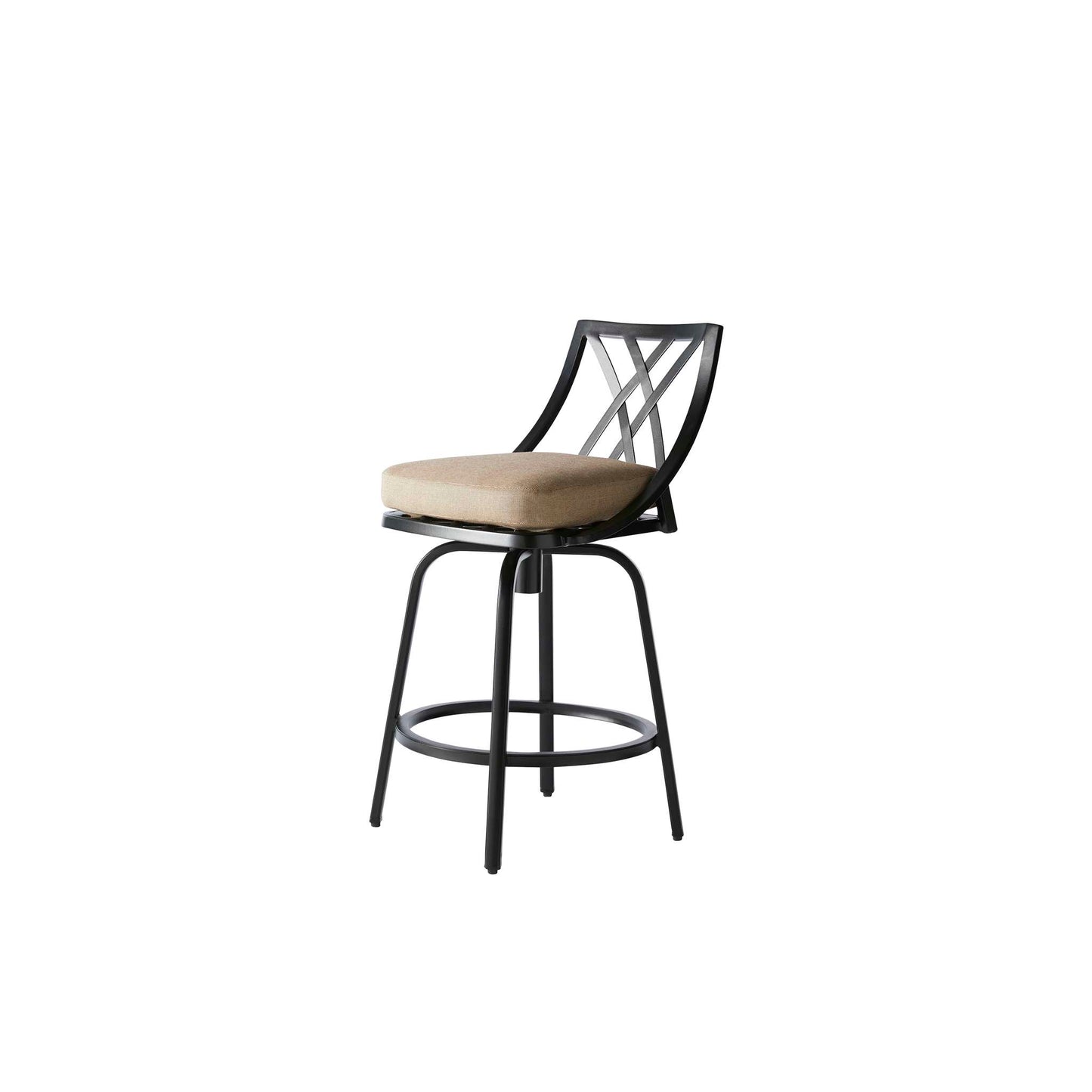 M-Series Cushion Aluminum Swivel Counter Stool