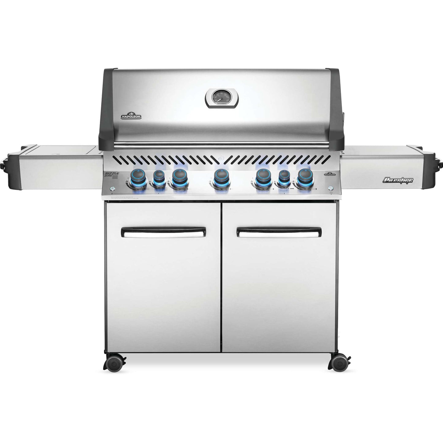 Prestige 665 RSIB Gas Grill with Infrared Side and Rear Burners in Stainless Steel