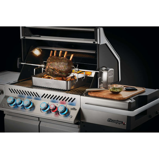 Prestige Pro 500 RSIB Gas Grill with Infrared Rear and Side Burners in Stainless Steel or Black