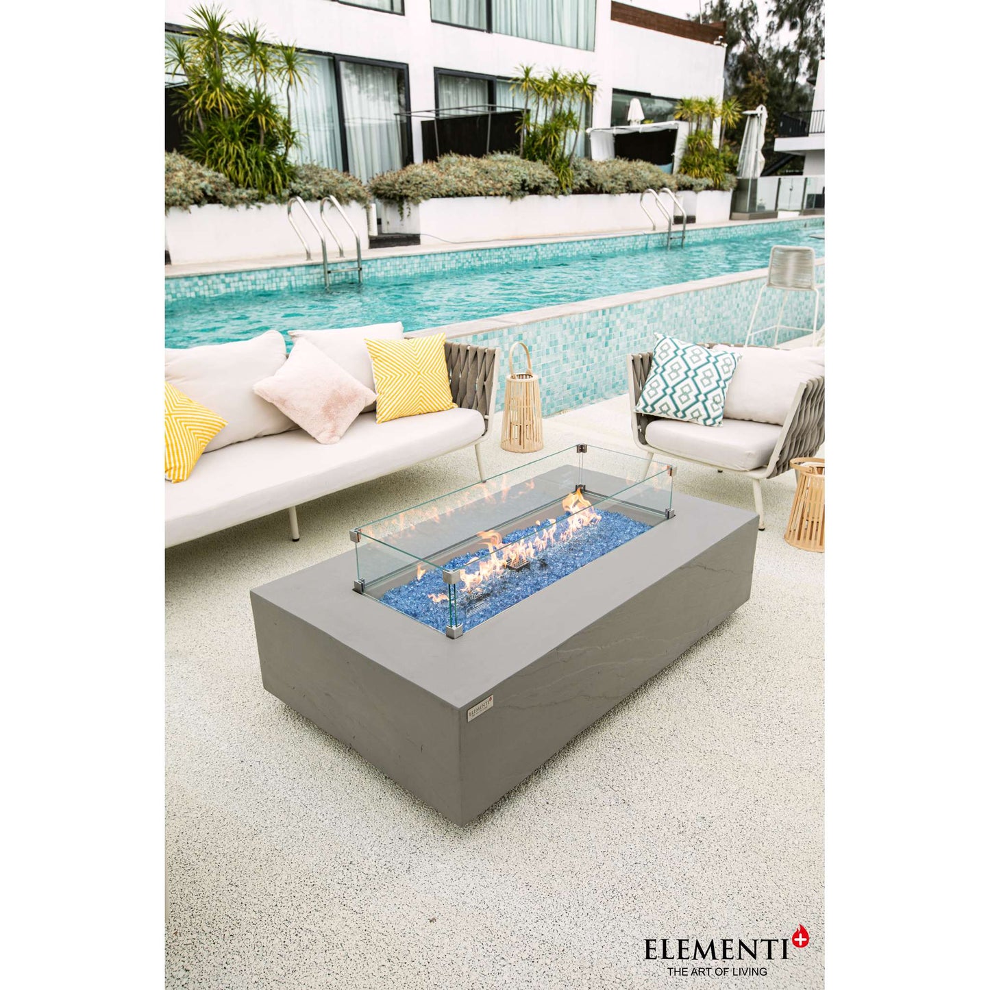 Elementi Plus Meteora 32"X56" Rectangle Fire Table