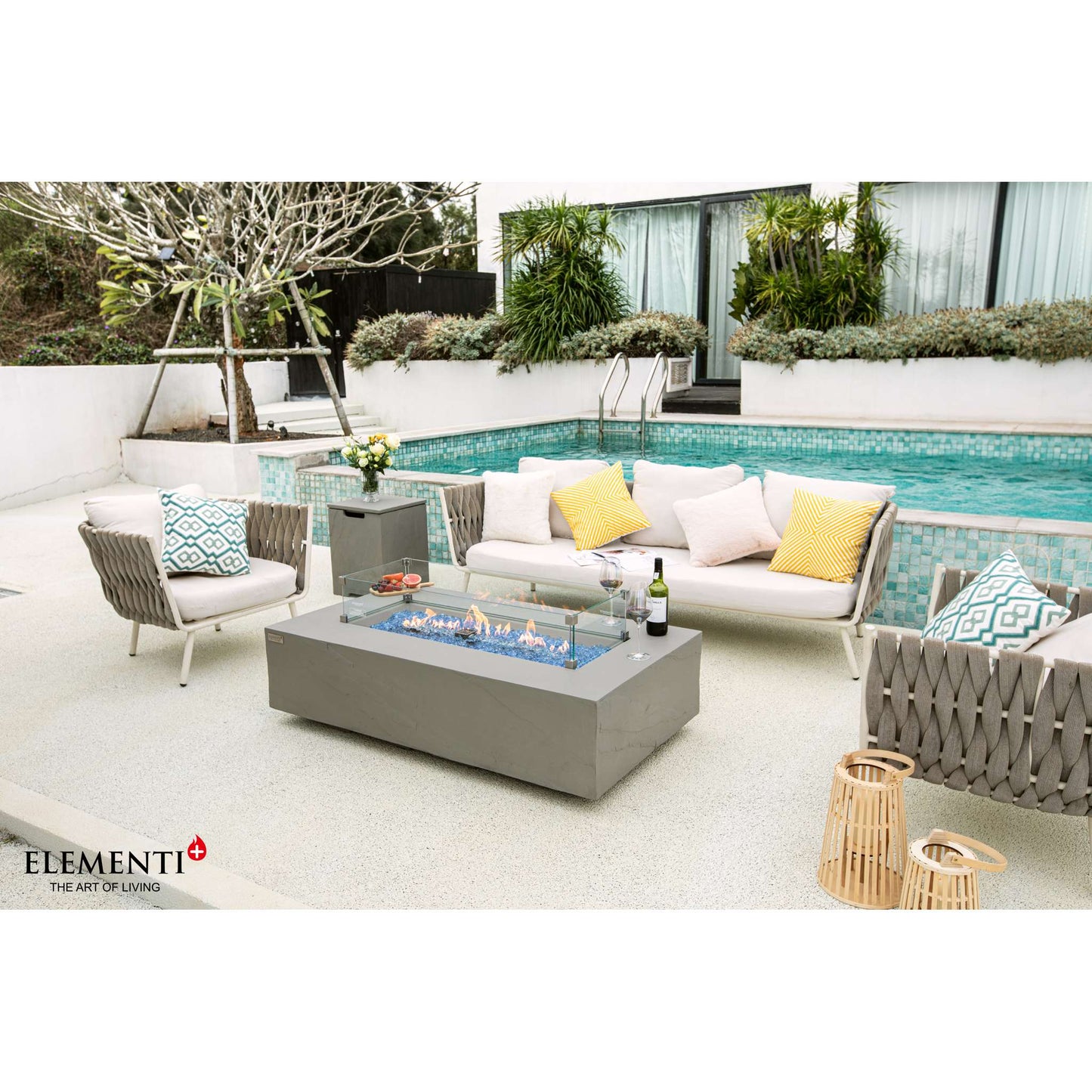 Elementi Plus Meteora 32"X56" Rectangle Fire Table