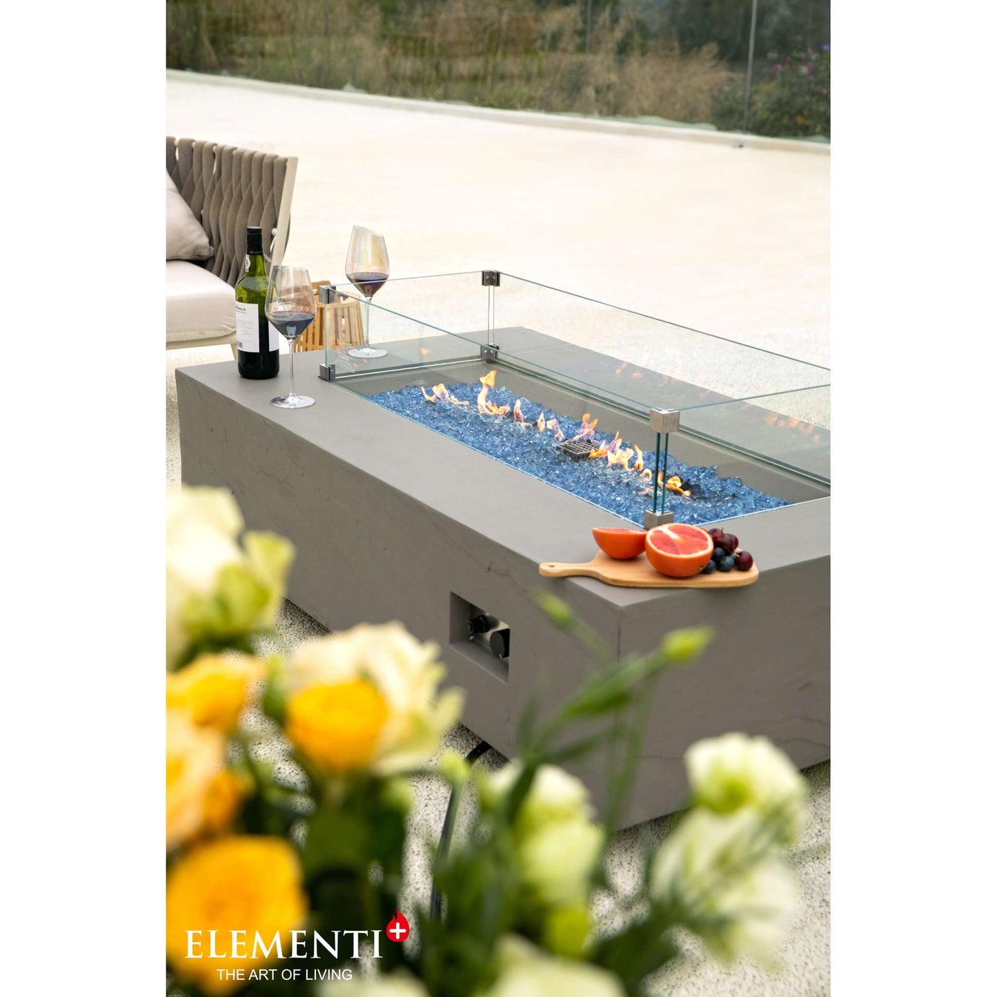 Elementi Plus Meteora 32"X56" Rectangle Fire Table