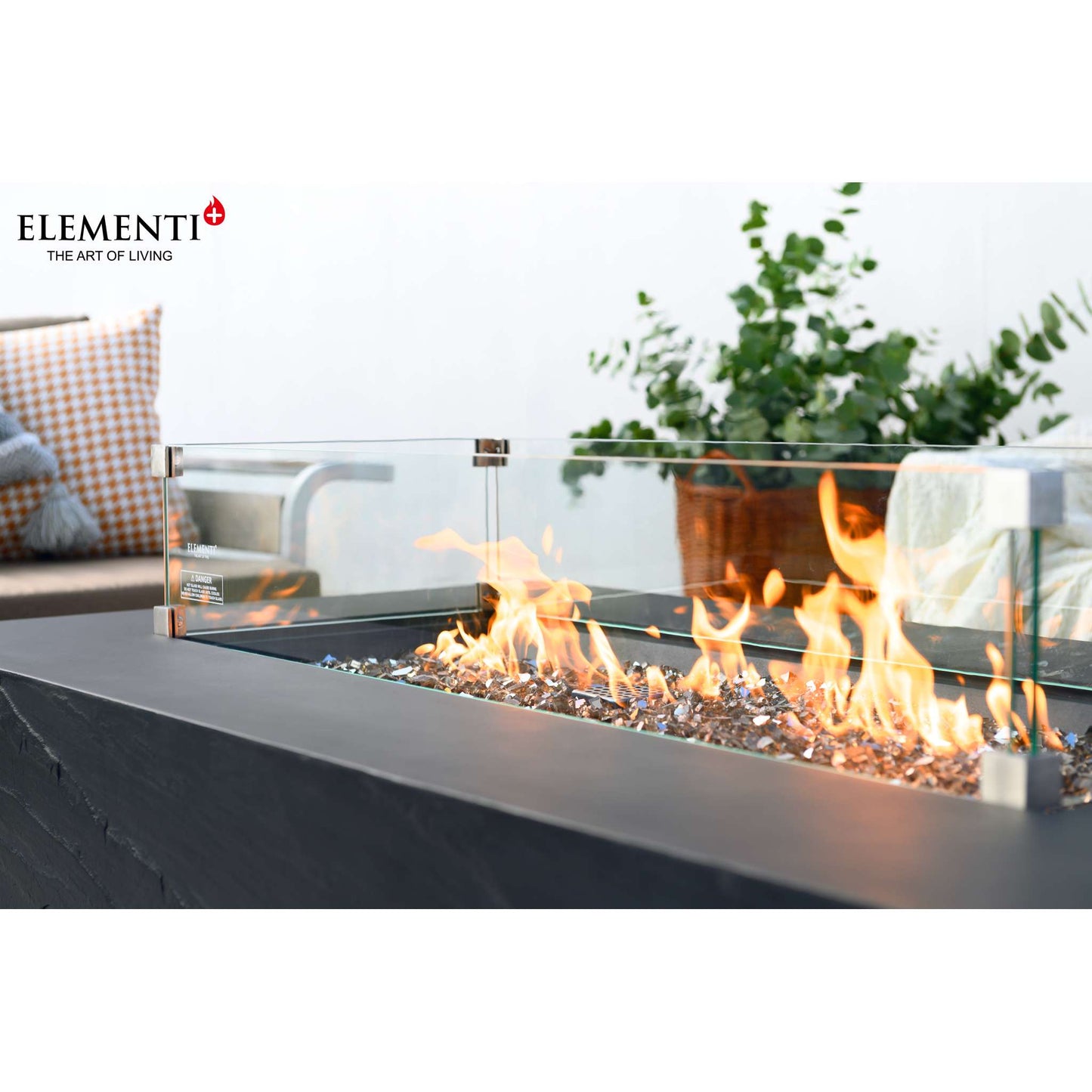 Elementi Plus Cape Town 32" x 56" Rectangle Fire Table