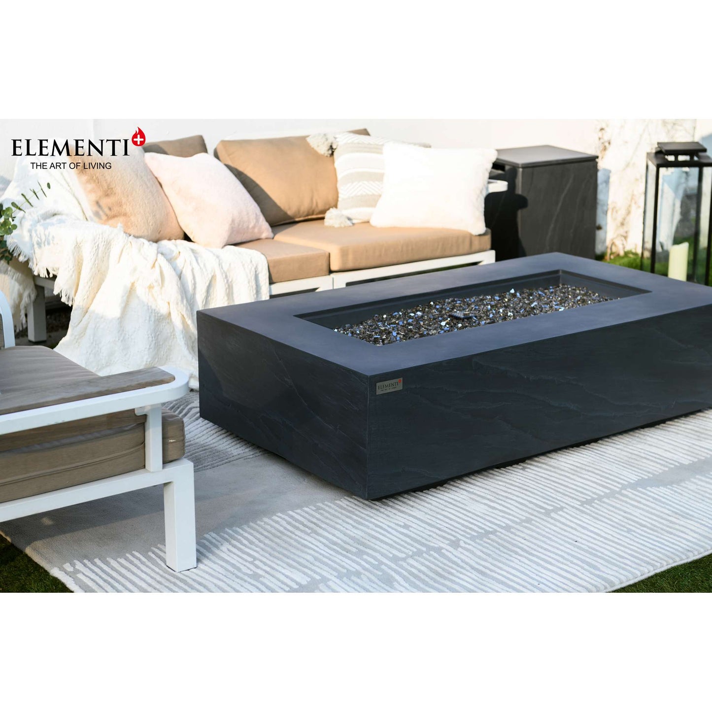 Elementi Plus Cape Town 32" x 56" Rectangle Fire Table