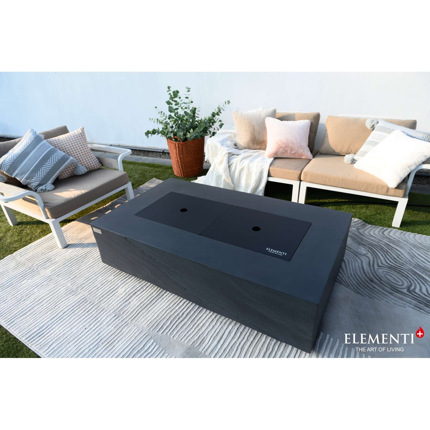 Elementi Plus Cape Town 32" x 56" Rectangle Fire Table