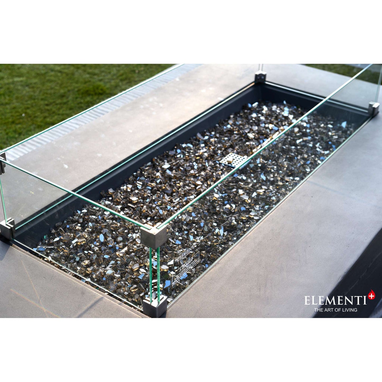 Elementi Plus Cape Town 32" x 56" Rectangle Fire Table