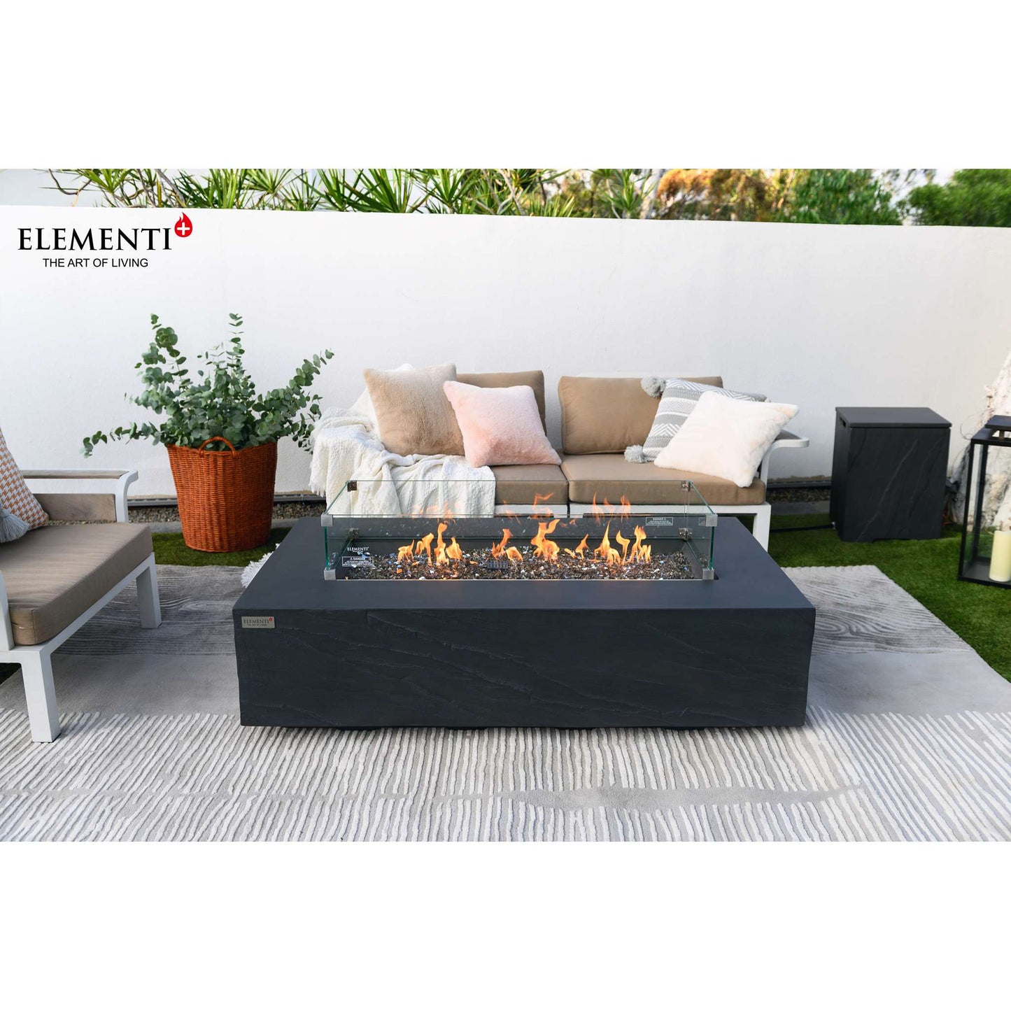 Elementi Plus Cape Town 32" x 56" Rectangle Fire Table