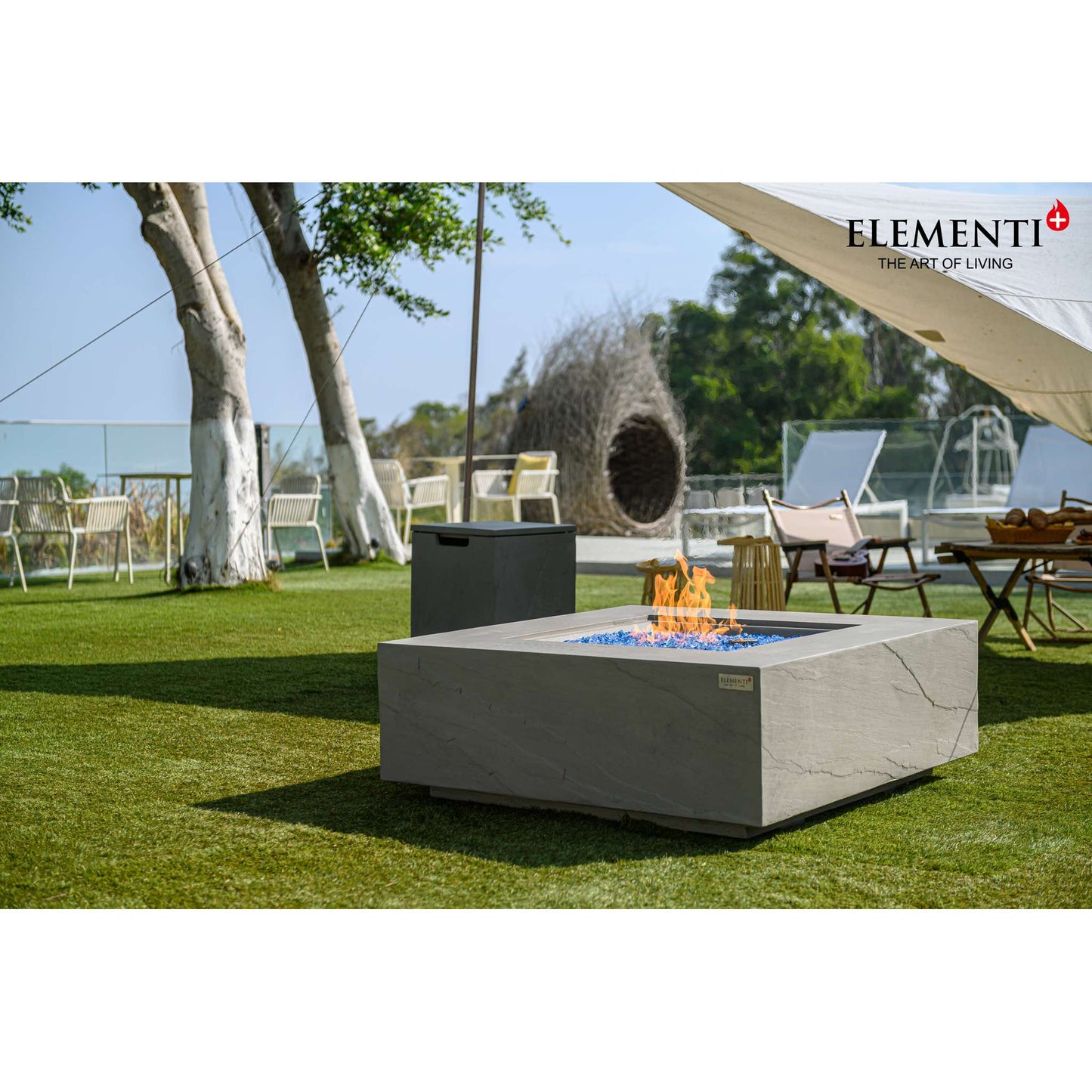 Elementi Plus Capertee 40" Square Fire Table