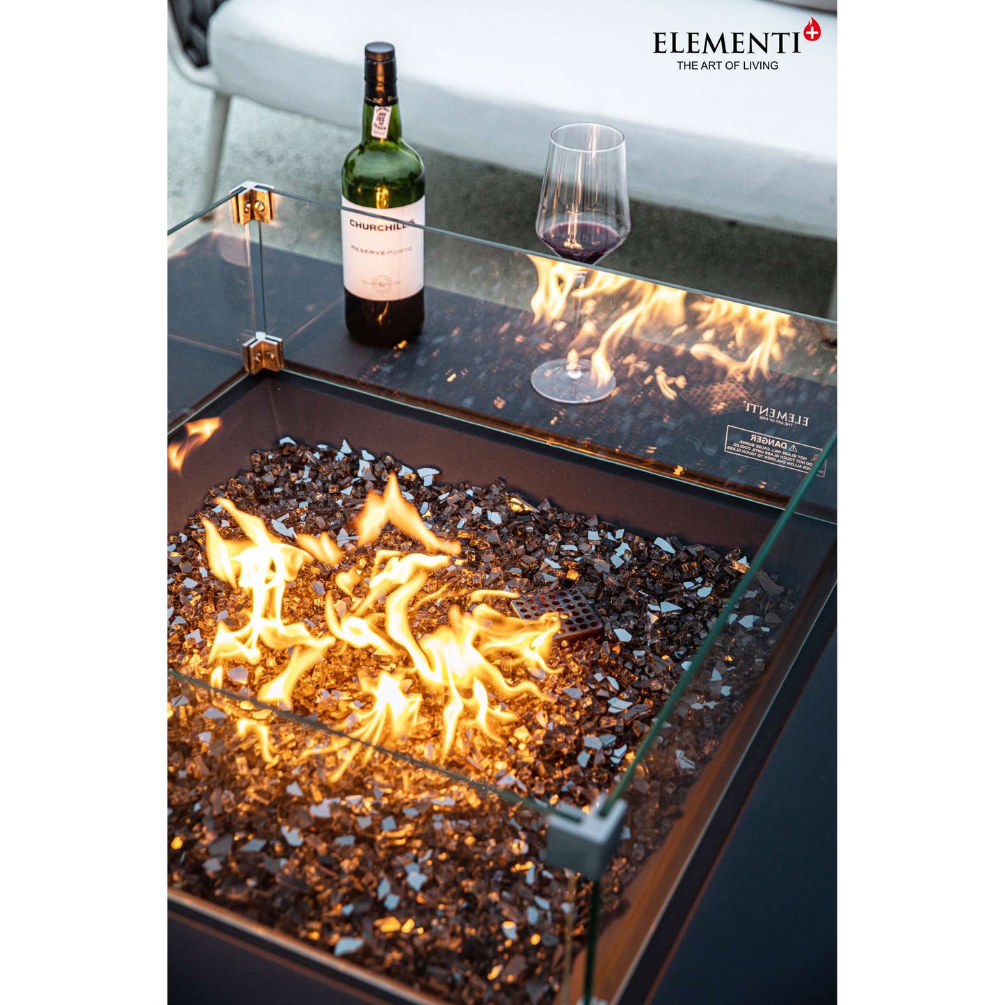 Elementi Plus Roraima 40" Square Fire Table