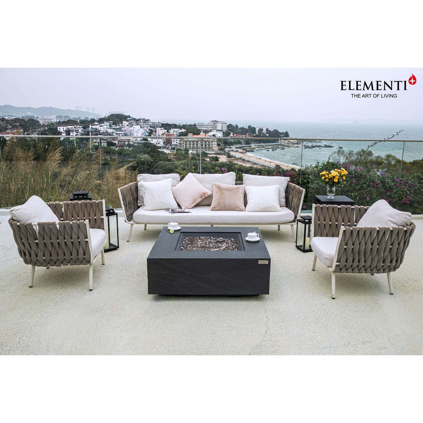 Elementi Plus Roraima 40" Square Fire Table