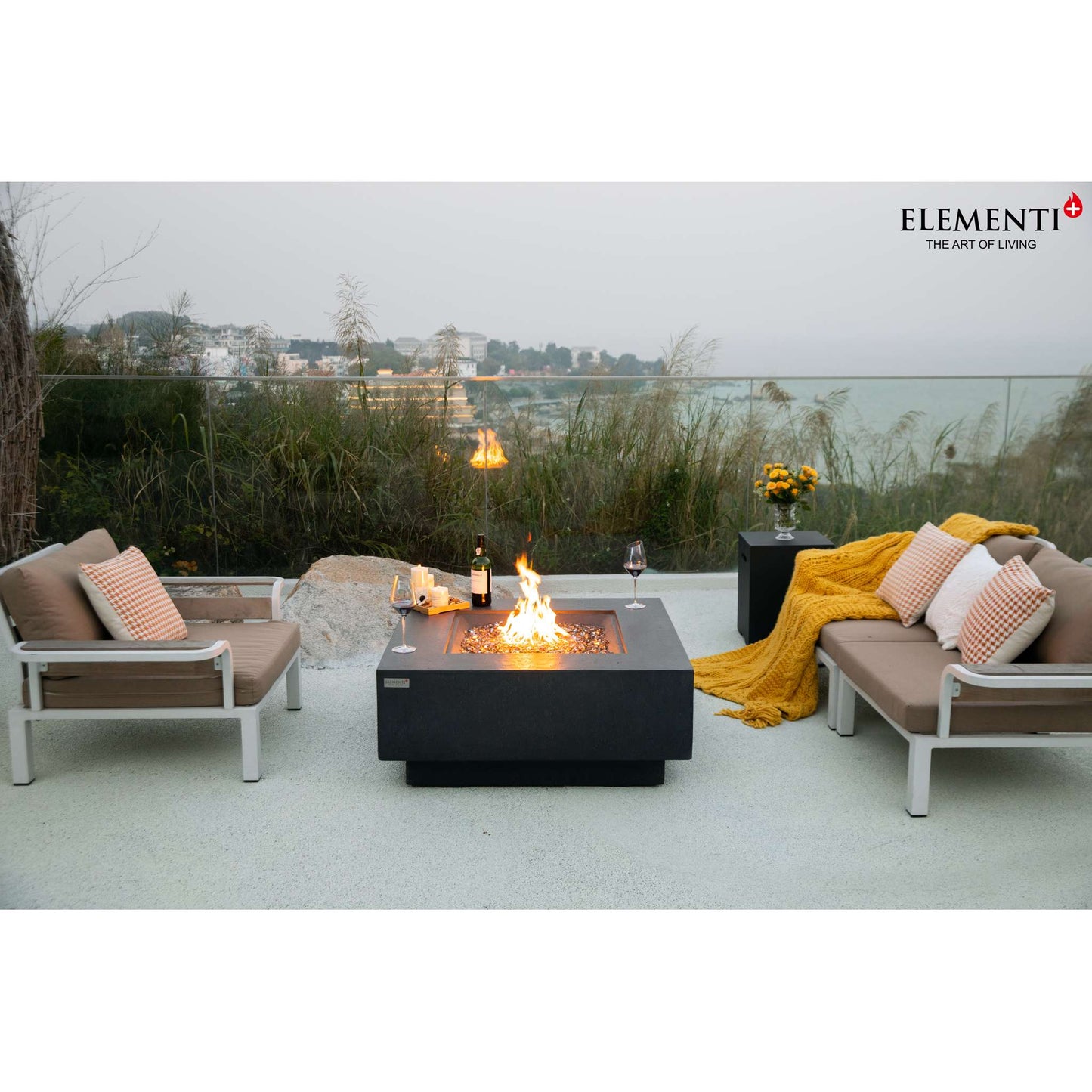 Elementi Plus Bergen Square Fire Table