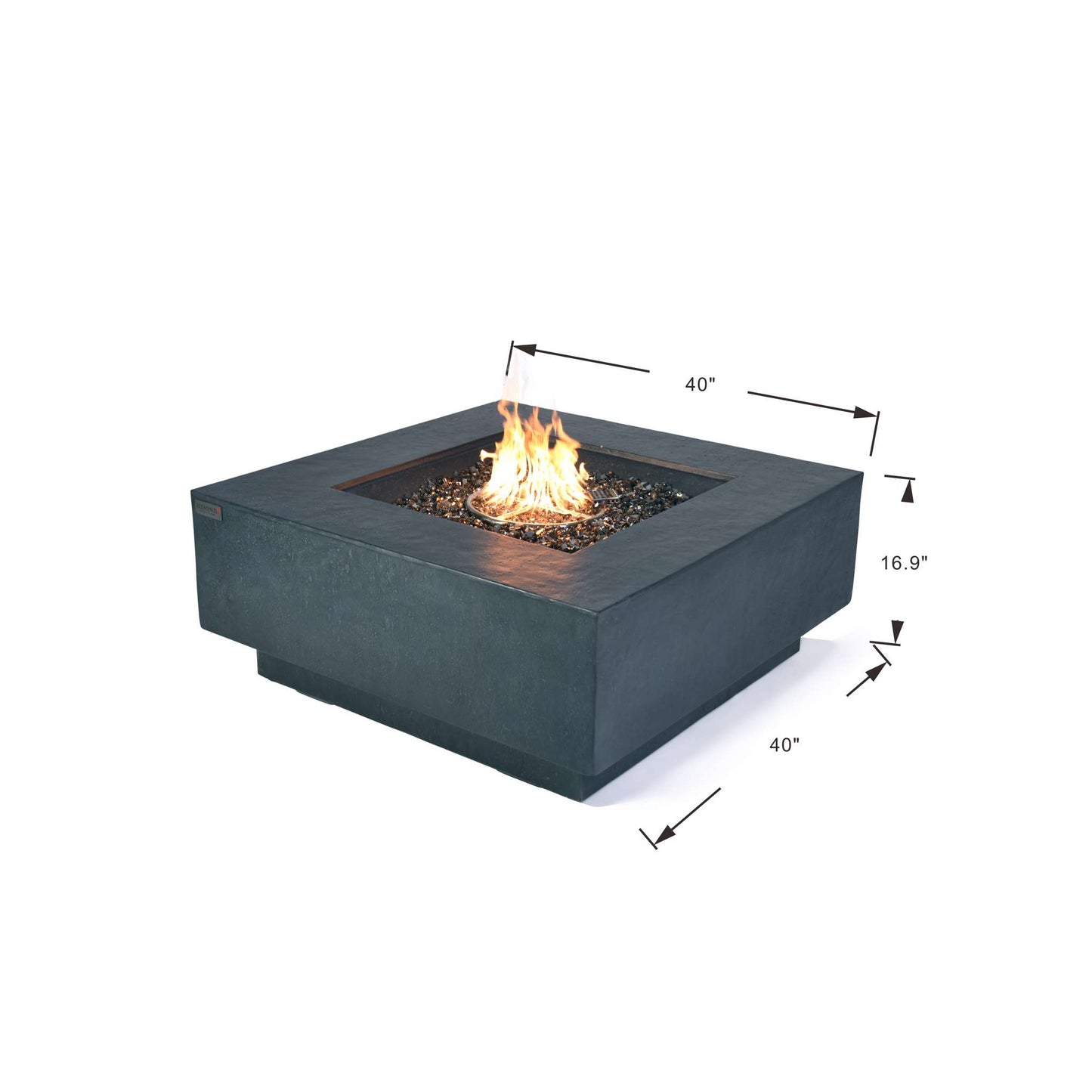 Elementi Plus Bergen Square Fire Table