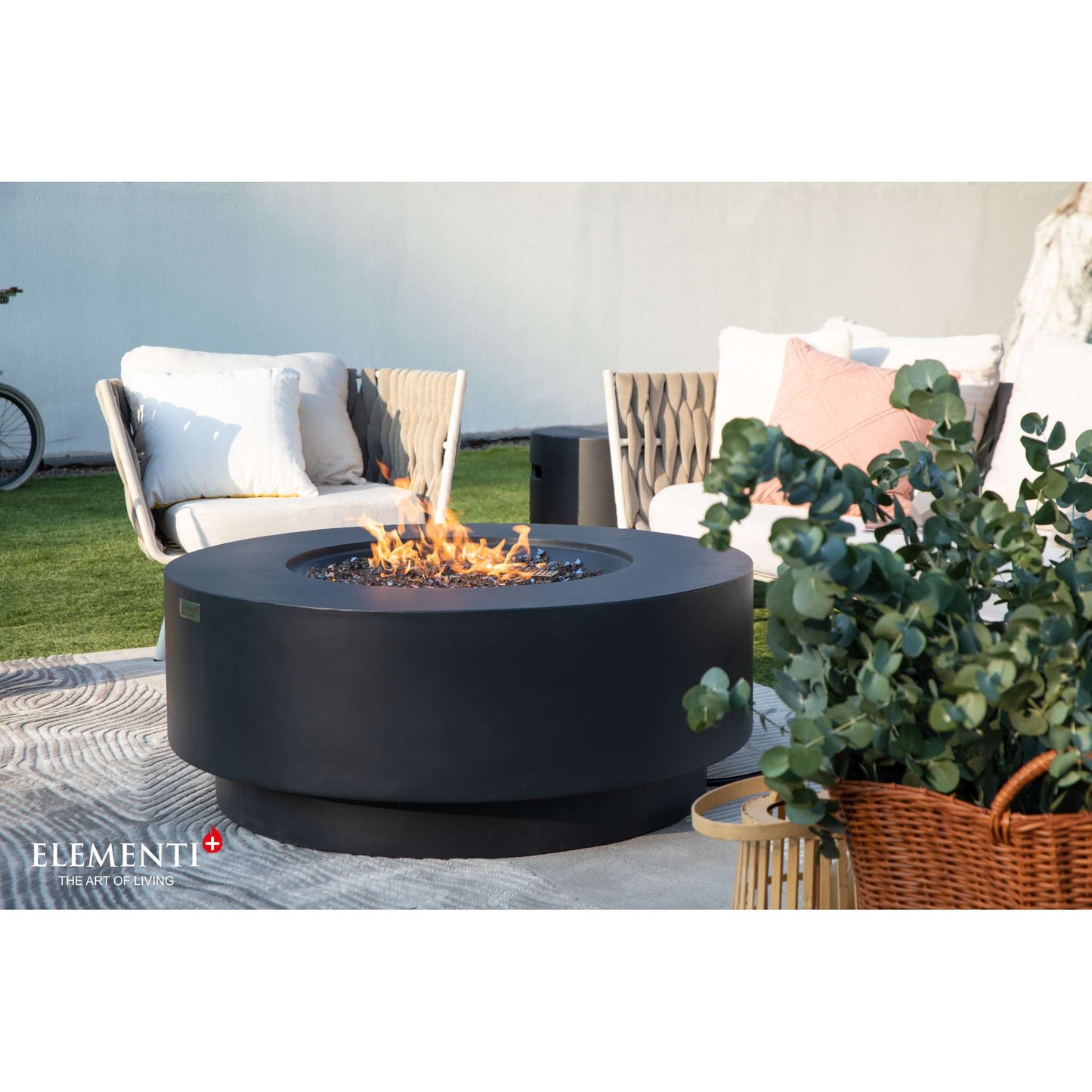 Elementi Plus Nimes 40.9" Round Fire Table