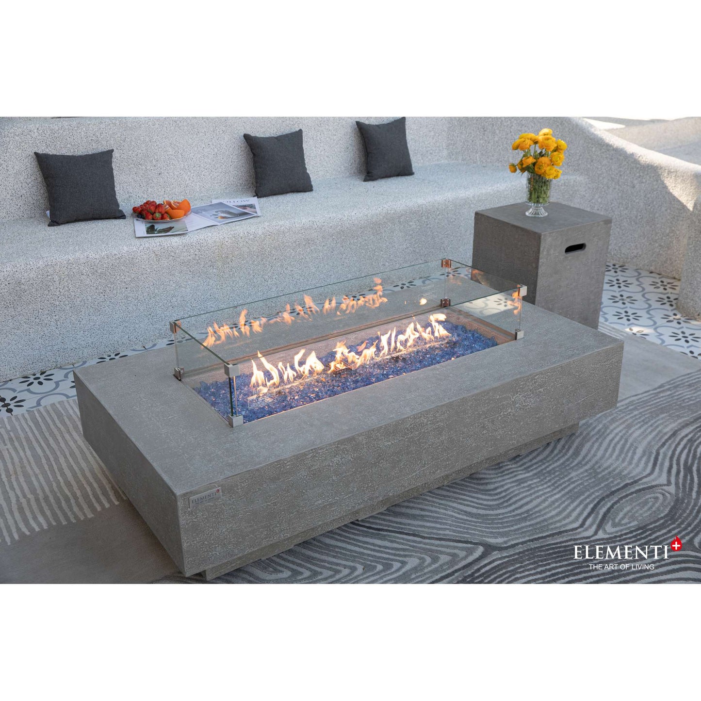 Elementi Plus Riviera 32" x 60" Rectangle Fire Table