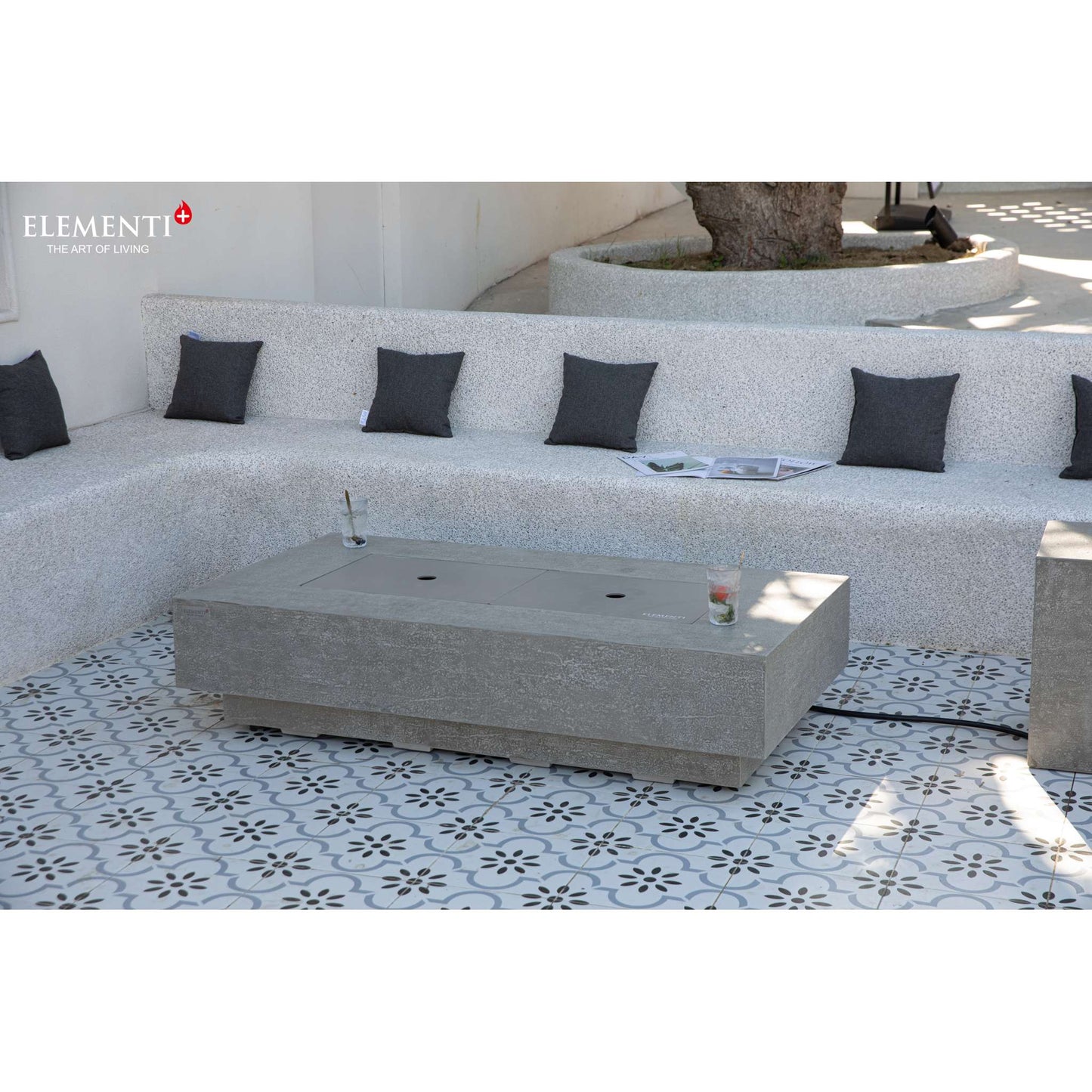 Elementi Plus Riviera 32" x 60" Rectangle Fire Table