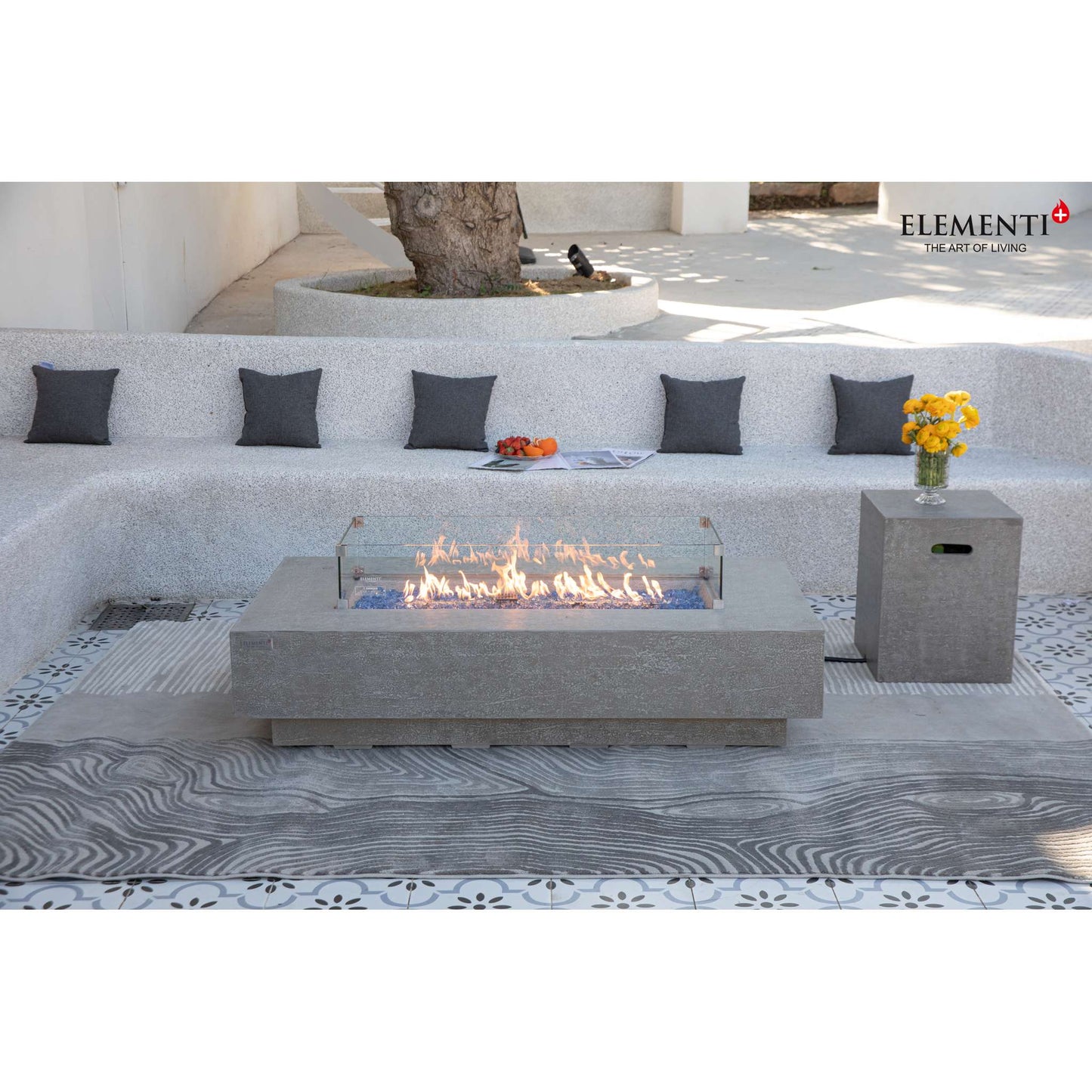 Elementi Plus Riviera 32" x 60" Rectangle Fire Table