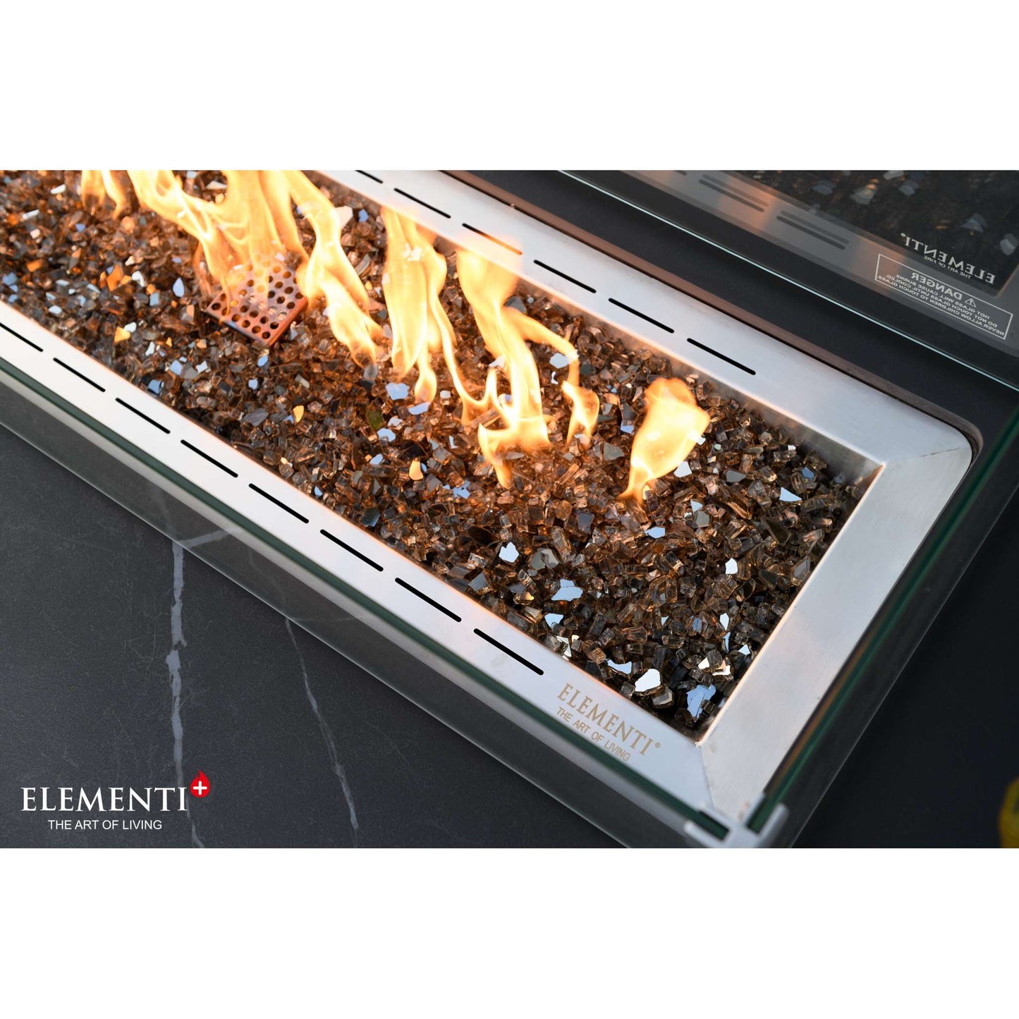 Elementi Plus Valencia Porcelain Top Fire Table Bulgaria Black