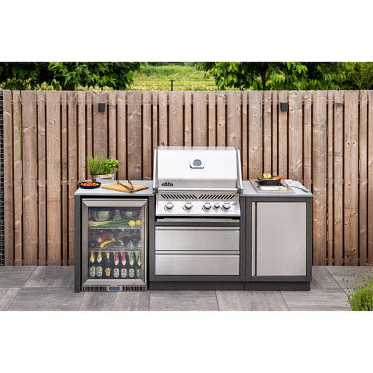 BI Prestige 500 RSIB Built-in Gas Grill Head with Infrared Rear Burner in Stainless Steel