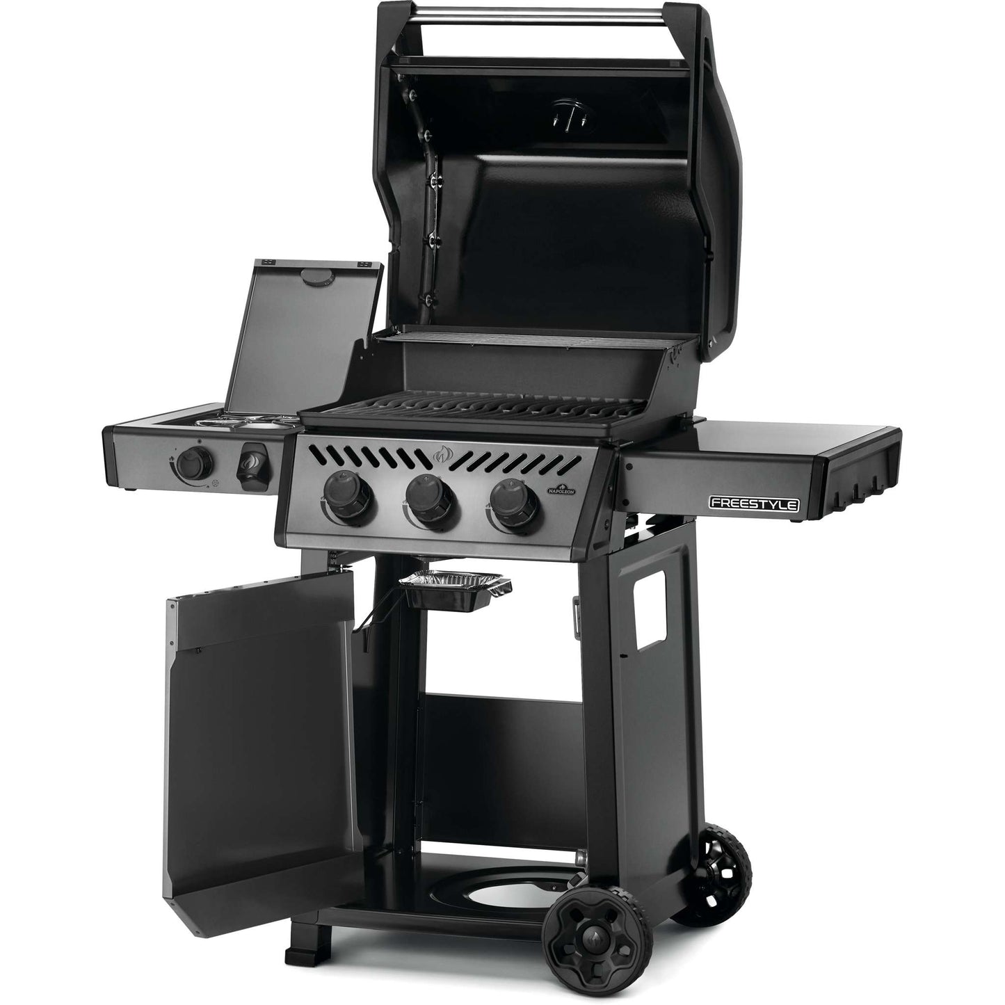 Freestyle 365 Propane Gas Grill with Range Side Burner in Graphite Grey