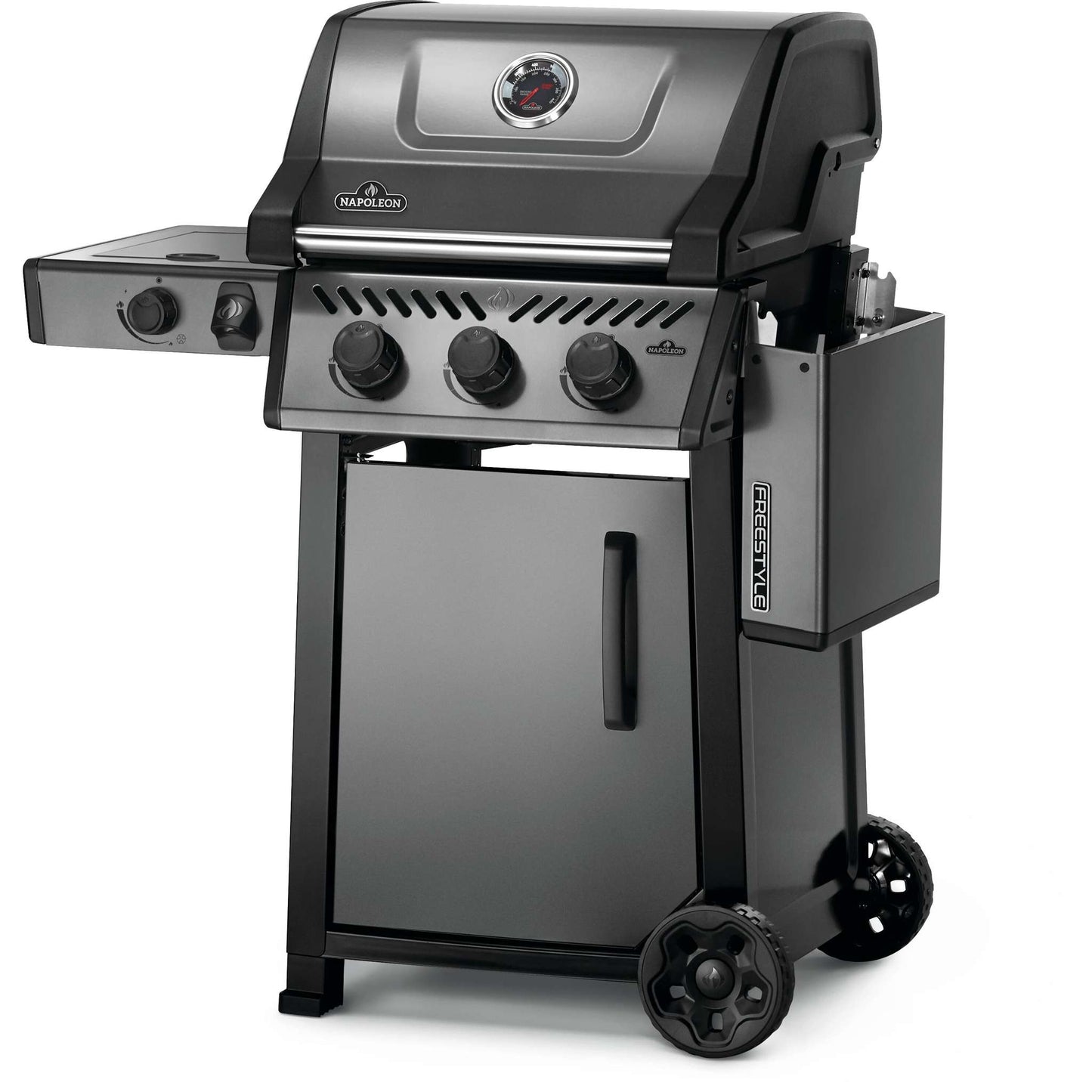 Freestyle 365 Propane Gas Grill with Range Side Burner in Graphite Grey