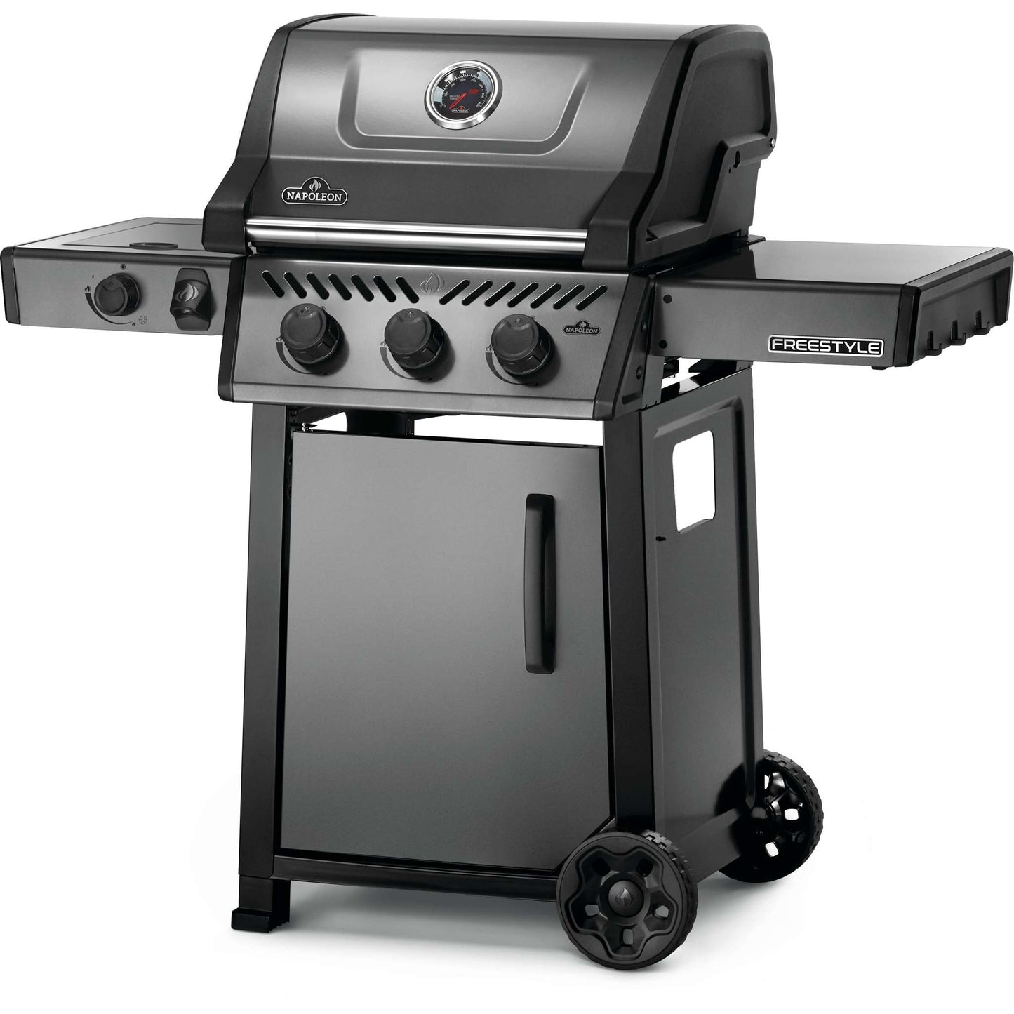 Freestyle 365 Propane Gas Grill with Range Side Burner in Graphite Grey