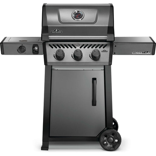 Freestyle 365 Propane Gas Grill with Range Side Burner in Graphite Grey