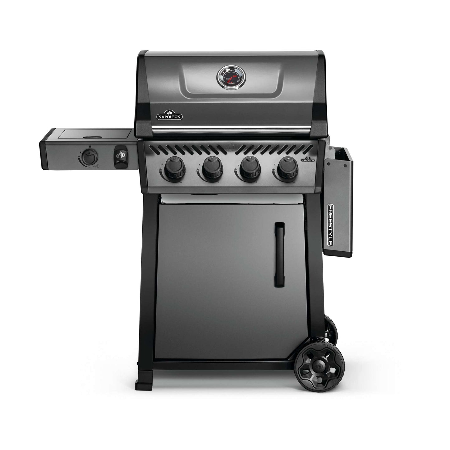 Freestyle 425 Built In Propane Gas Grill with Range Side Burner in Graphite Grey