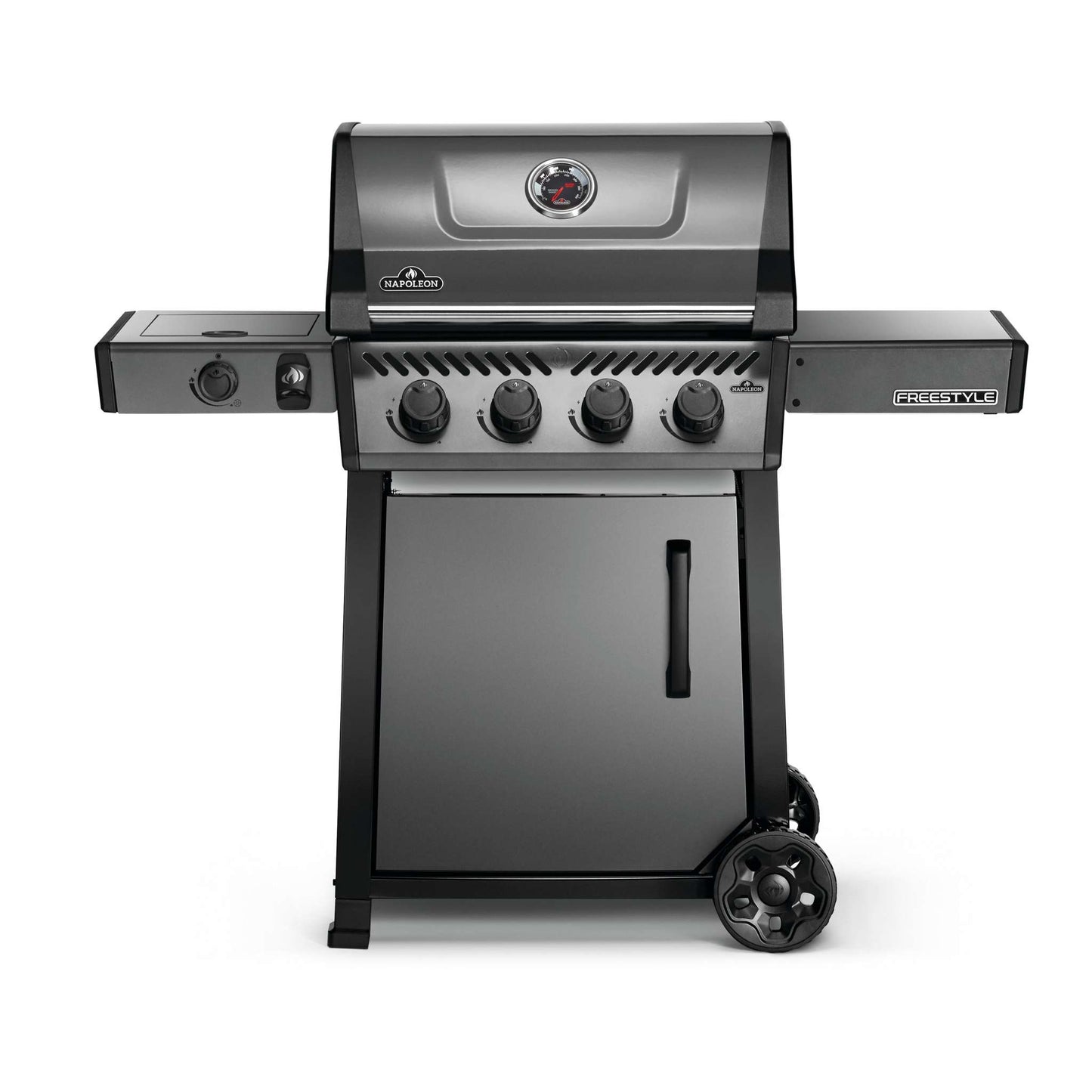 Freestyle 425 Built In Propane Gas Grill with Range Side Burner in Graphite Grey