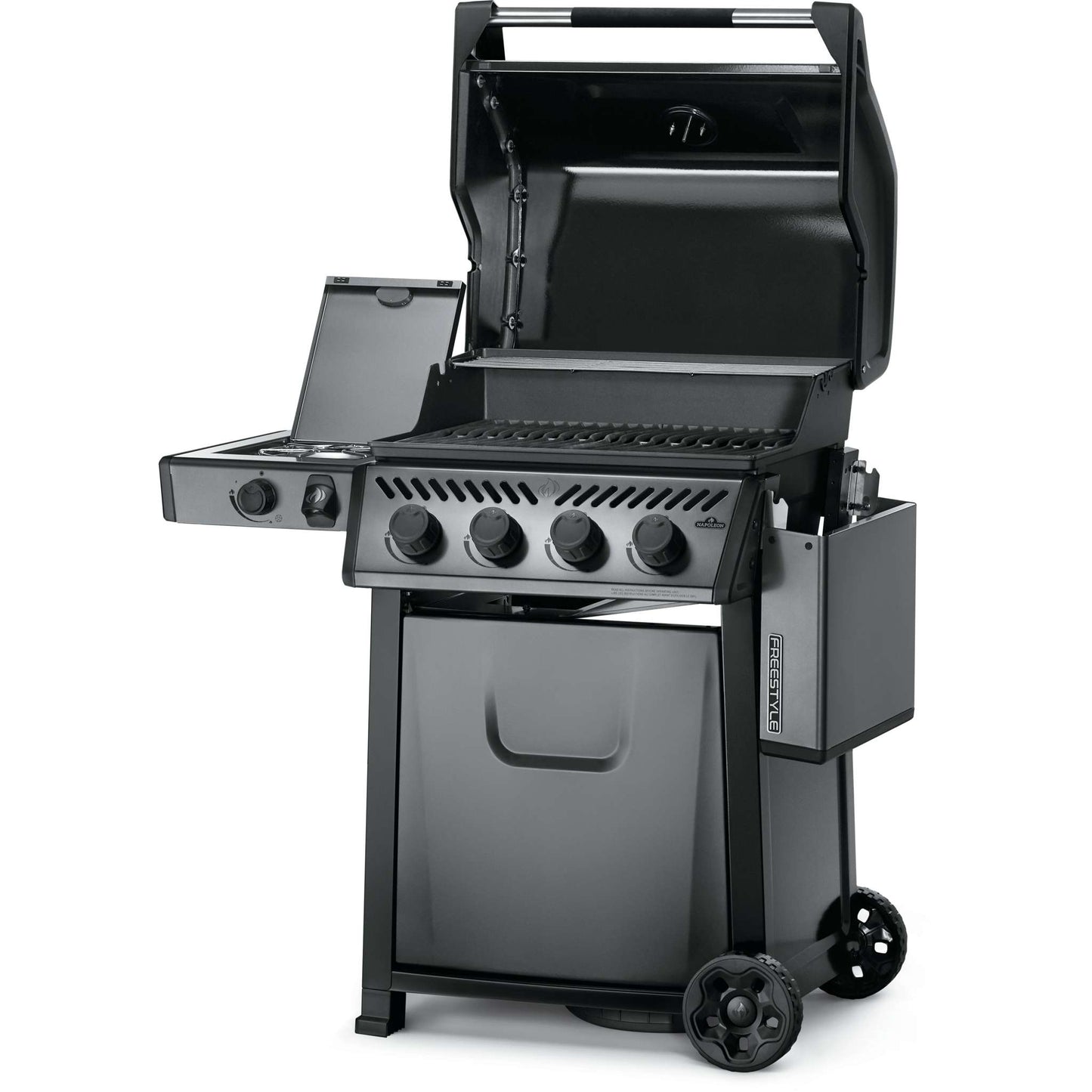 Freestyle 425 Built In Gas Grill with Range Side Burner in Graphite Grey