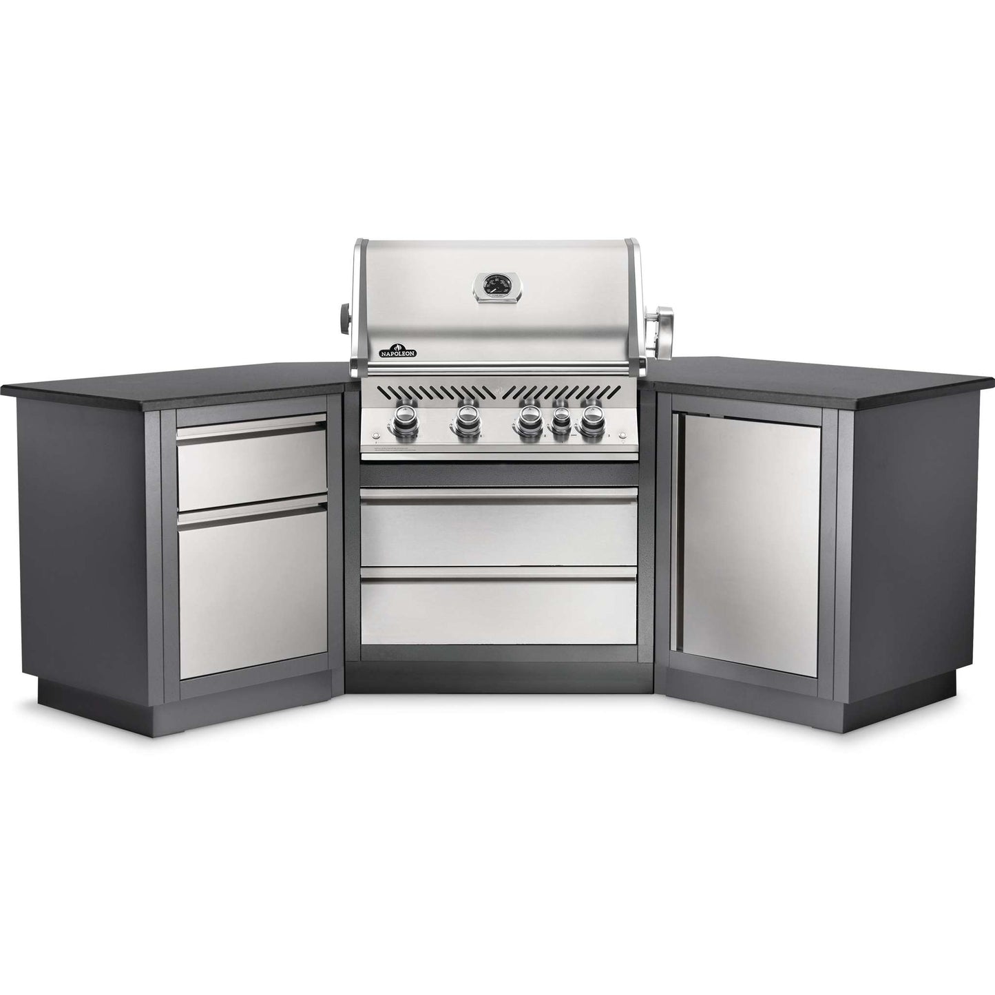 BI Prestige 500 RSIB Built-in Gas Grill Head with Infrared Rear Burner in Stainless Steel