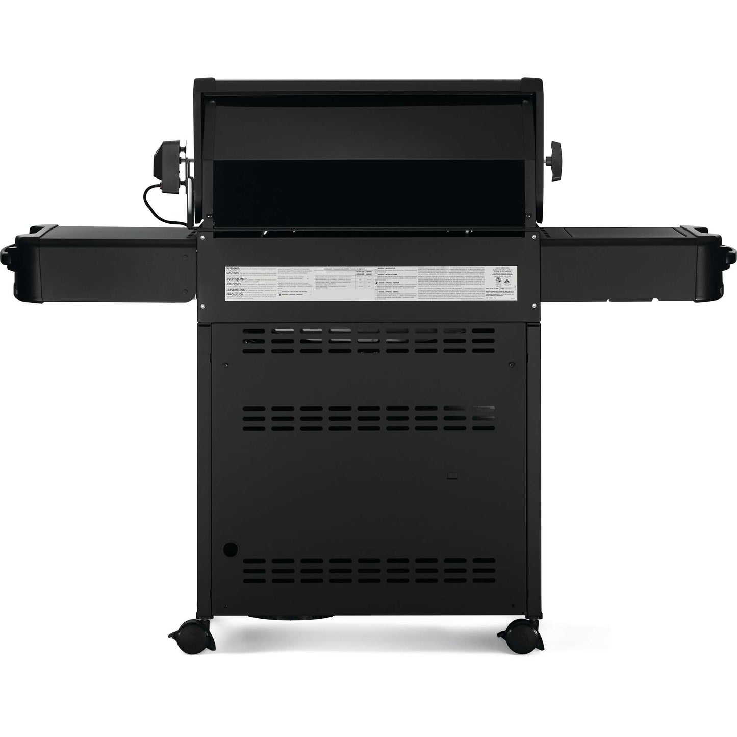 PHANTOM Prestige 500 RSIB Gas Grill with Infrared Side and Rear Burners in Silky Matte Black (No Stainless Steel Accents)