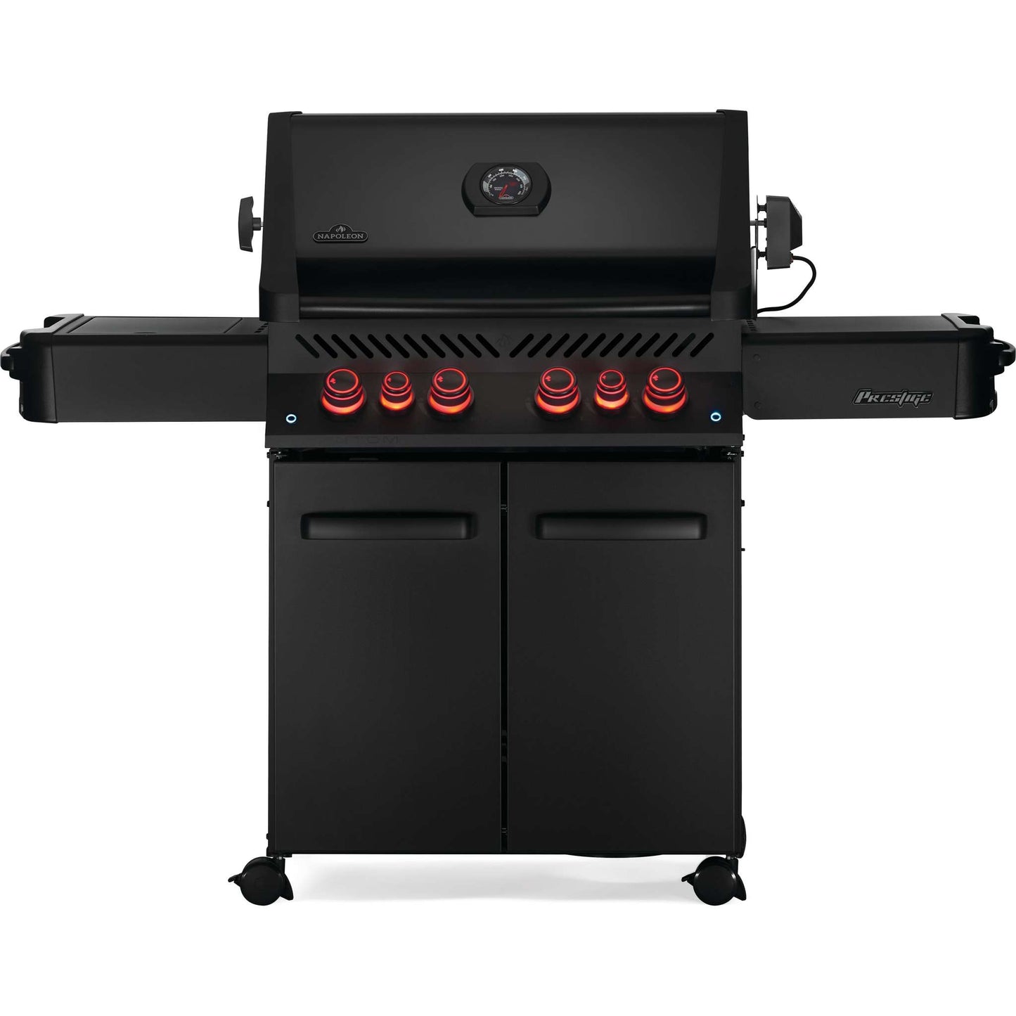 PHANTOM Prestige 500 RSIB Gas Grill with Infrared Side and Rear Burners in Silky Matte Black (No Stainless Steel Accents)