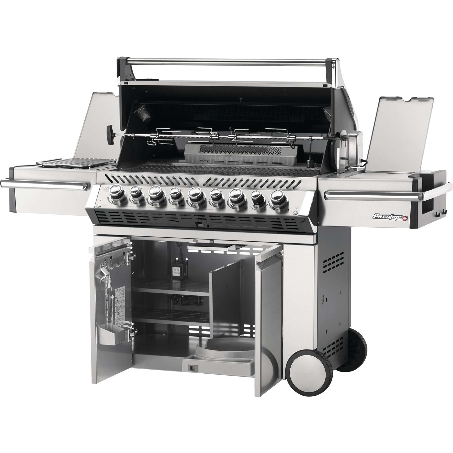 Prestige Pro 665 RSIB Gas Grill with Infrared Rear and Side Burners in Stainless Steel