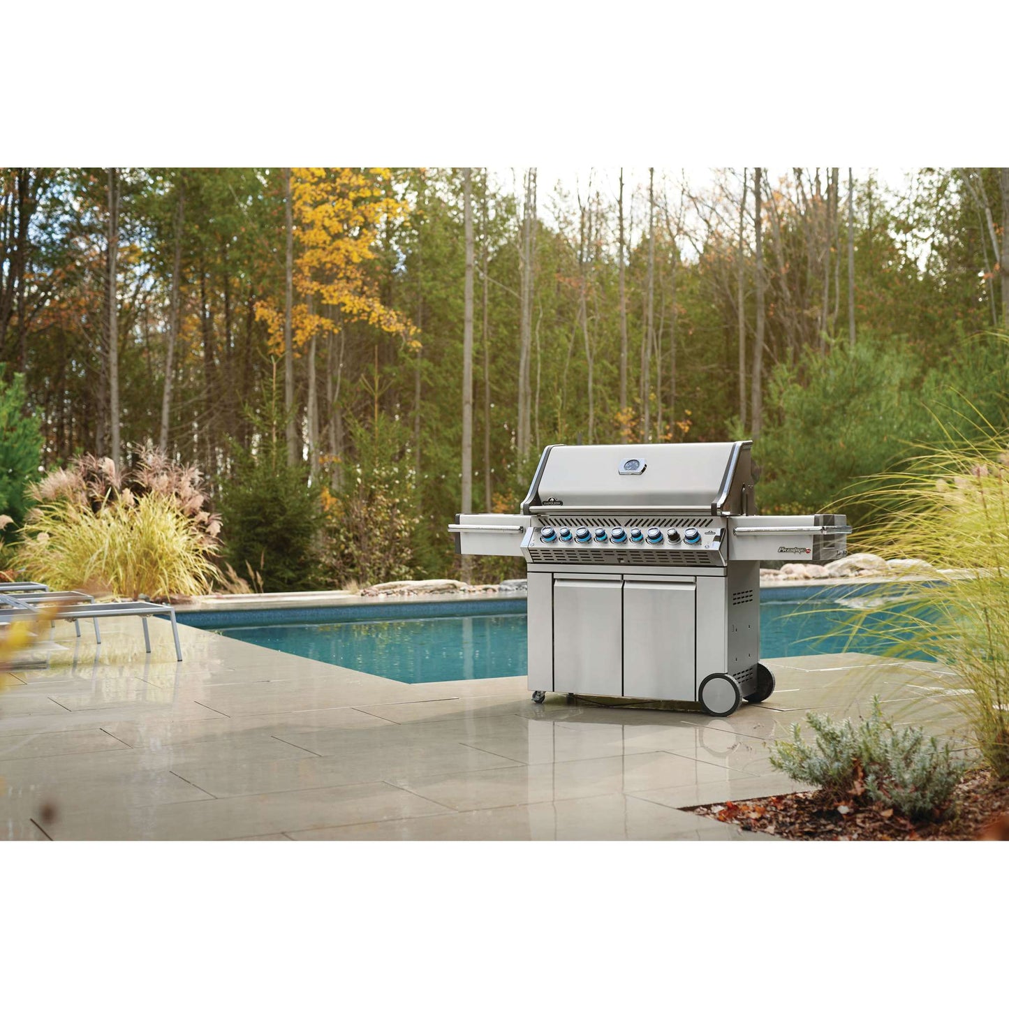 Prestige 665 RSIB Gas Grill with Infrared Side and Rear Burners in Stainless Steel