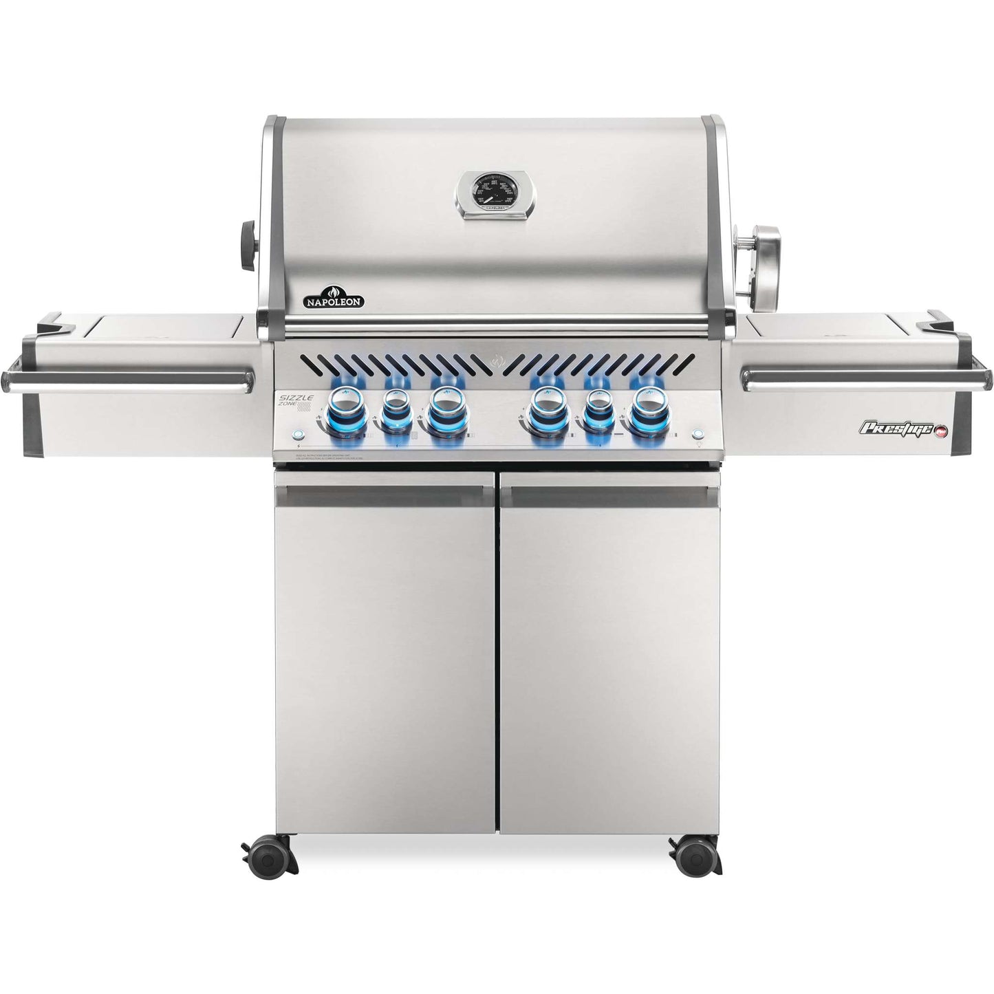 Prestige 500 RSIB Gas Grill with Infrared Side and Rear Burners in Stainless Steel