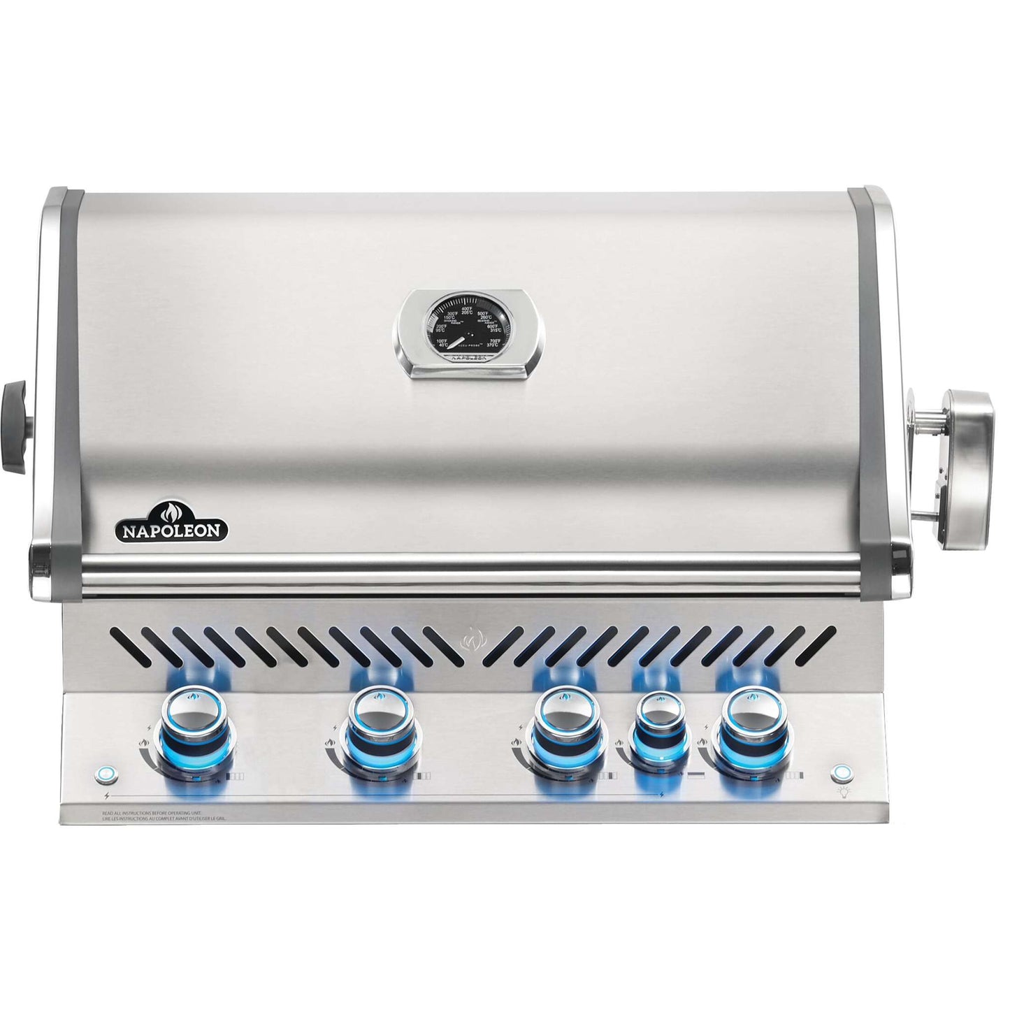 BI Prestige Pro 500 RSIB Built In Gas Grill Head with Infrared Rear Burner in Stainless Steel