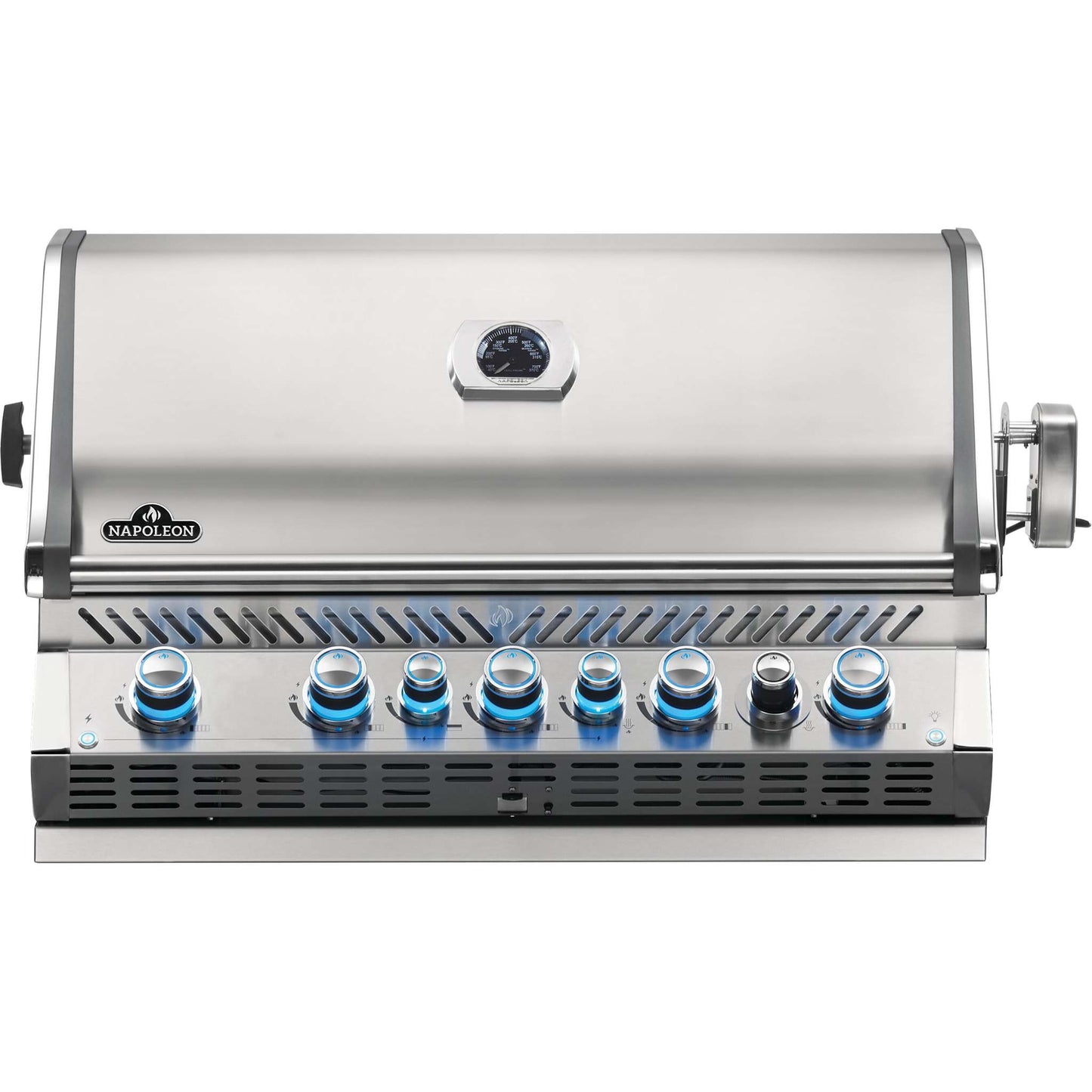 BI Prestige Pro 665 RSIB Built In Gas Grill Head with Infrared Rear Burner in Stainless Steel