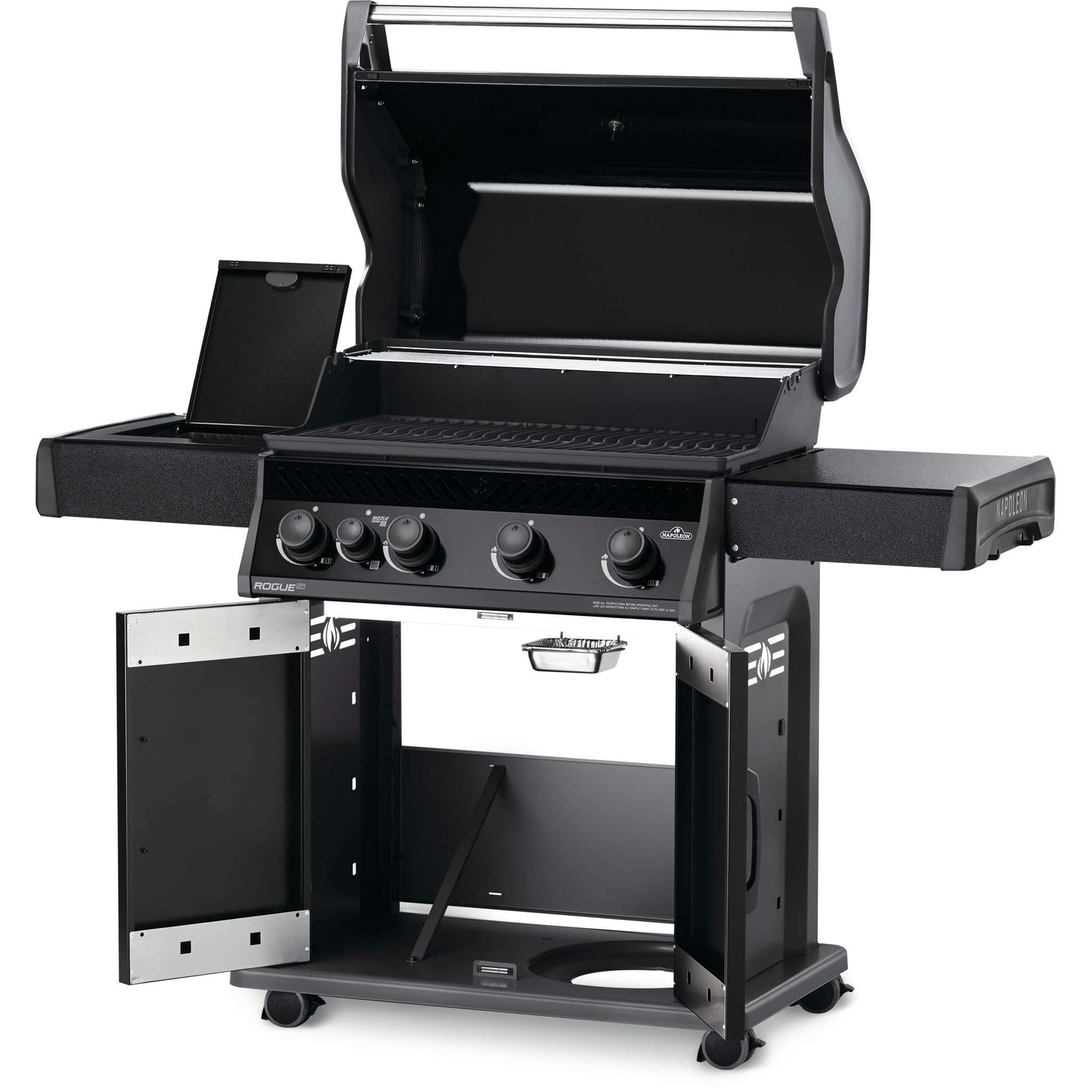 Rogue 525 RSIB Gas Grill with Infrared Side Burner in Black