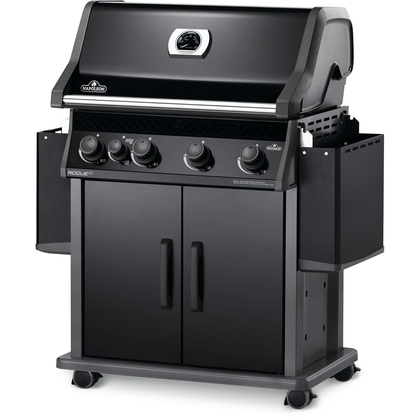 Rogue 525 RSIB Gas Grill with Infrared Side Burner in Black