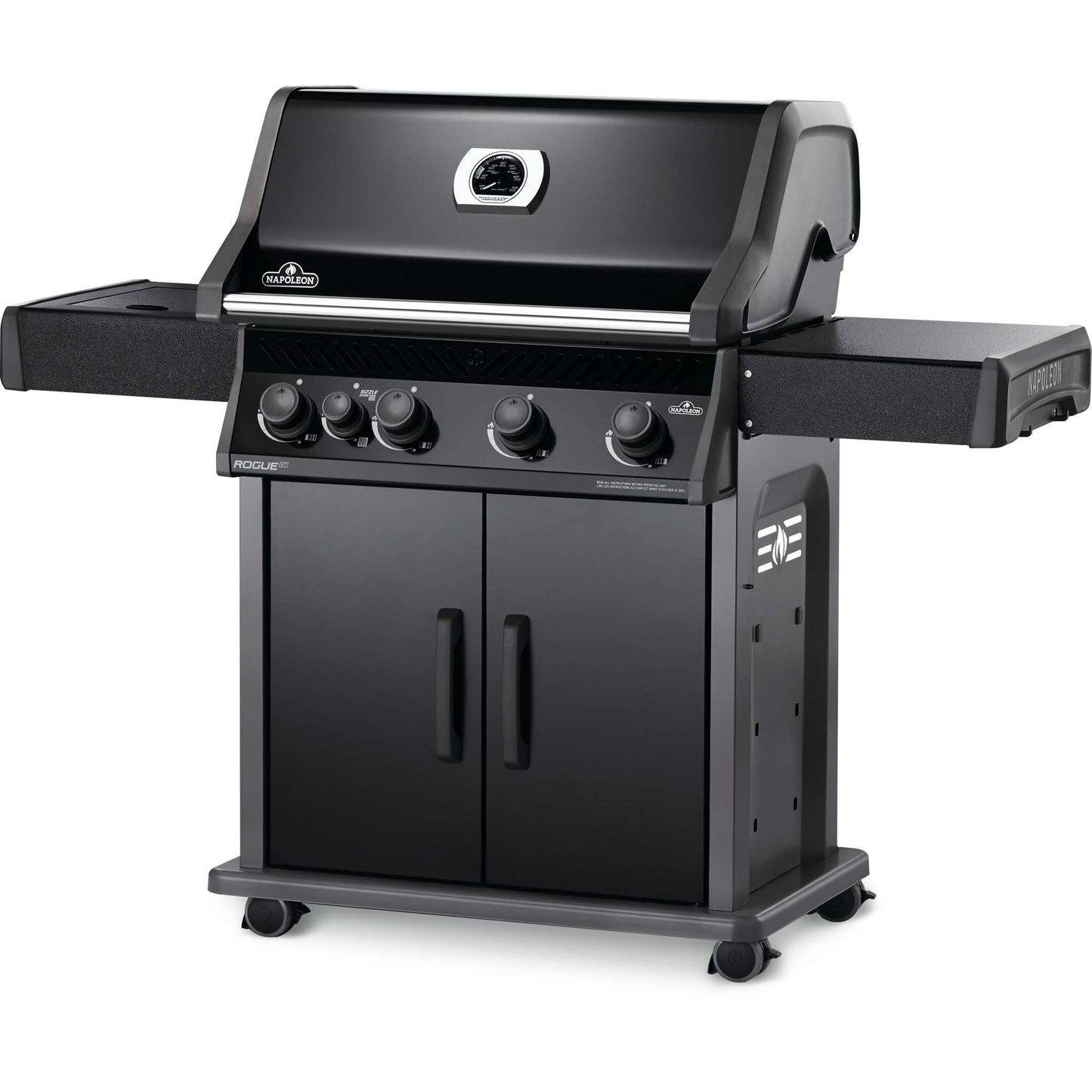 Rogue 525 RSIB Gas Grill with Infrared Side Burner in Black