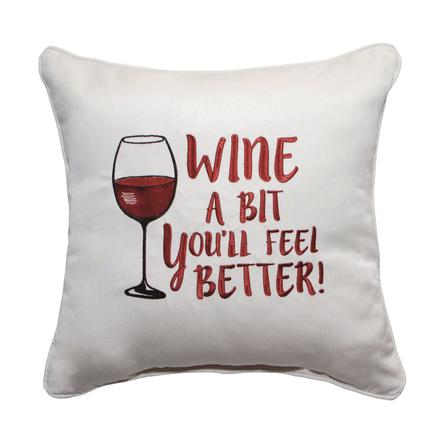 Peak Season Wine A Bit (RED) Embroidery